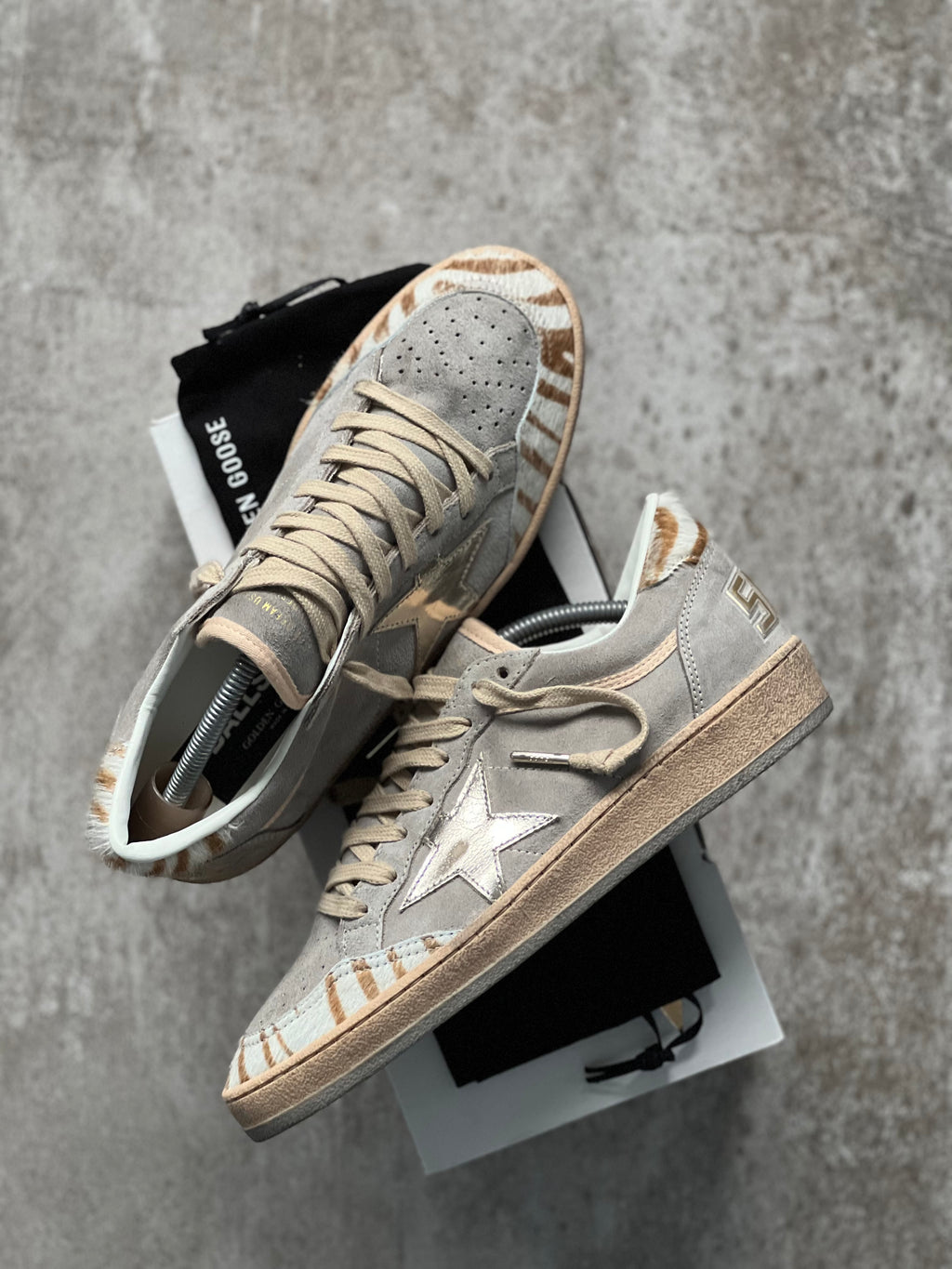 Talla 38 | Golden Goose Ball Star Animal Print