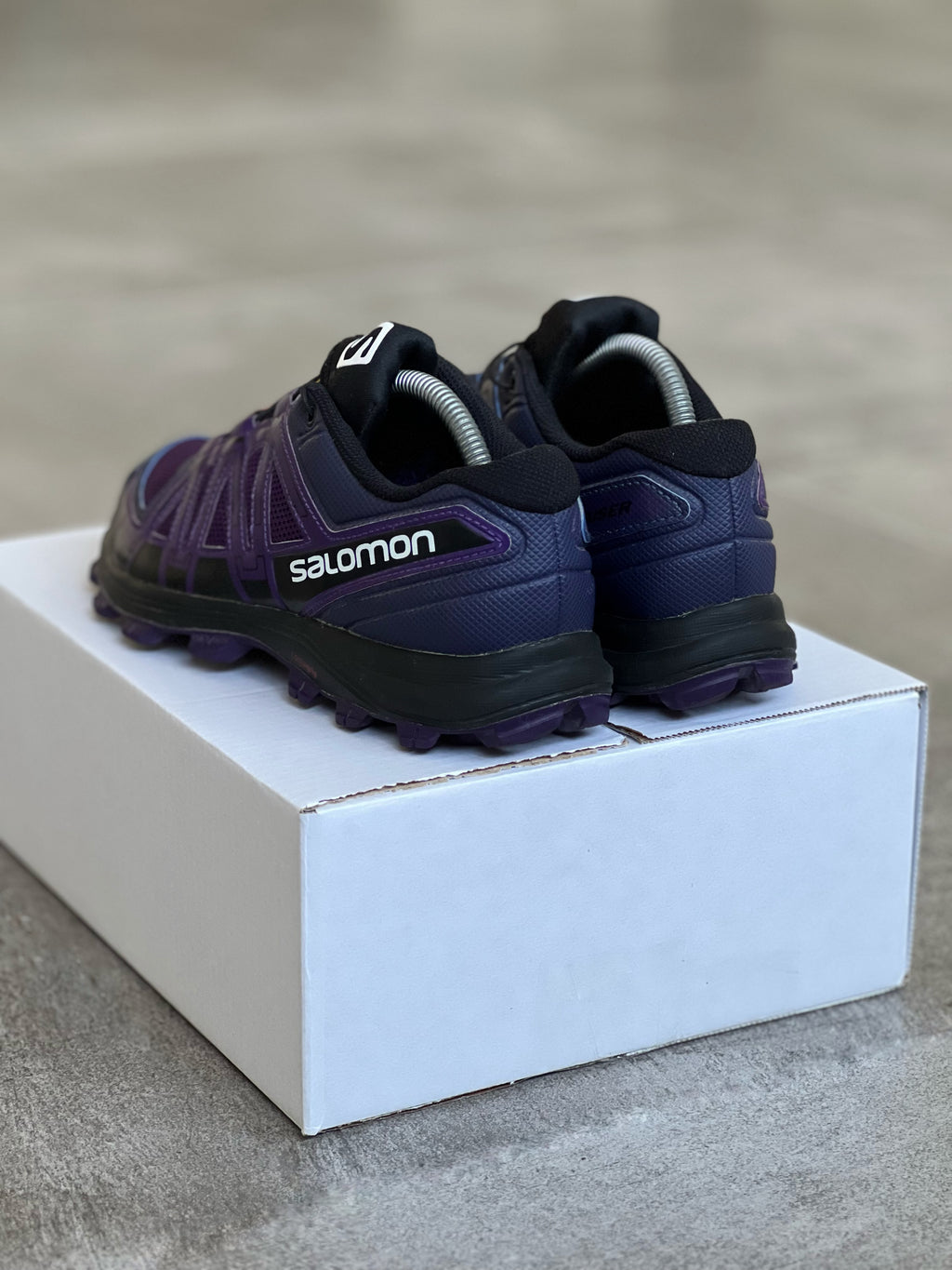Purple Salomon Trail Running Pro Woman