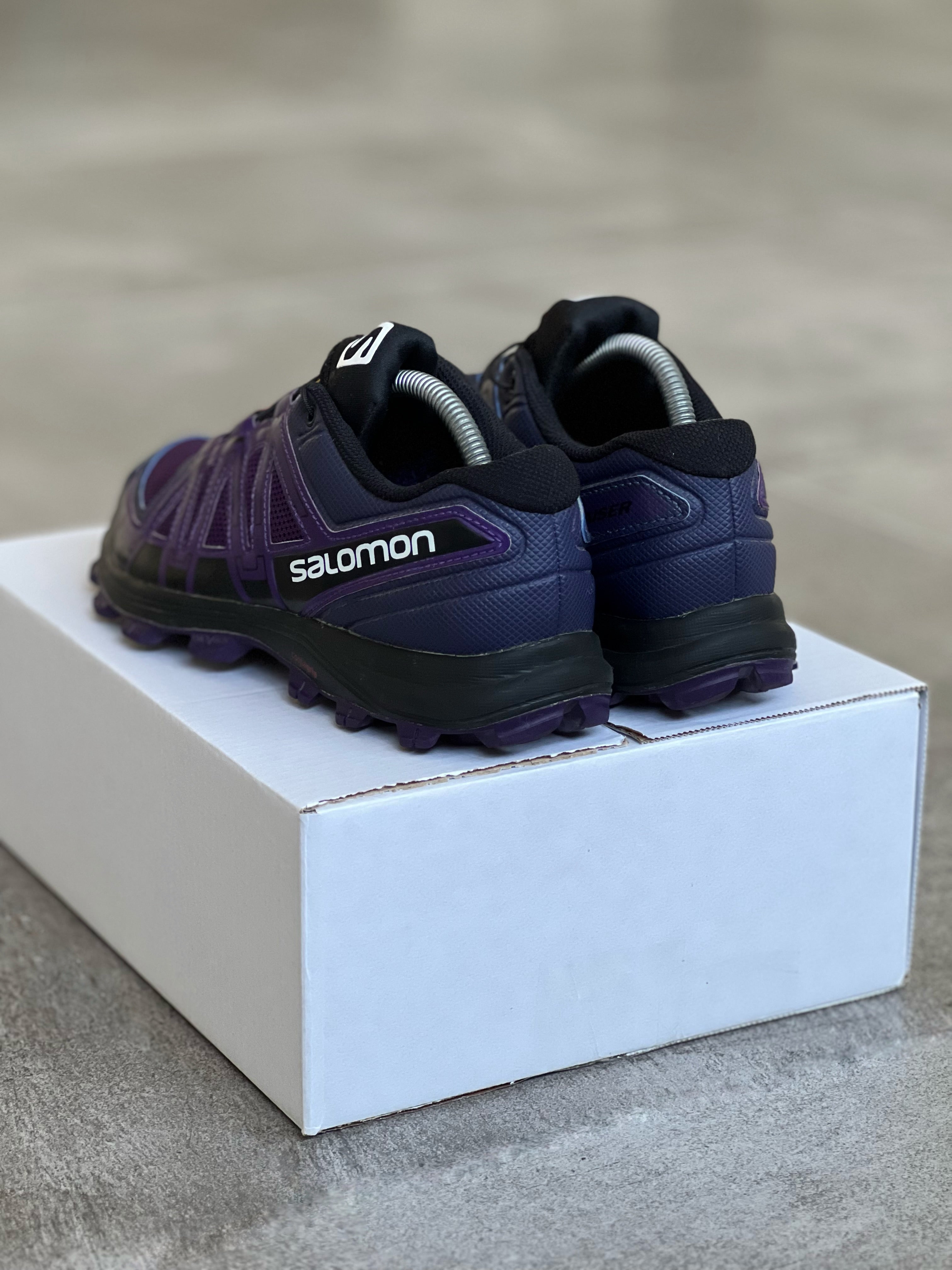 Purple Salomon Trail Running Pro Woman