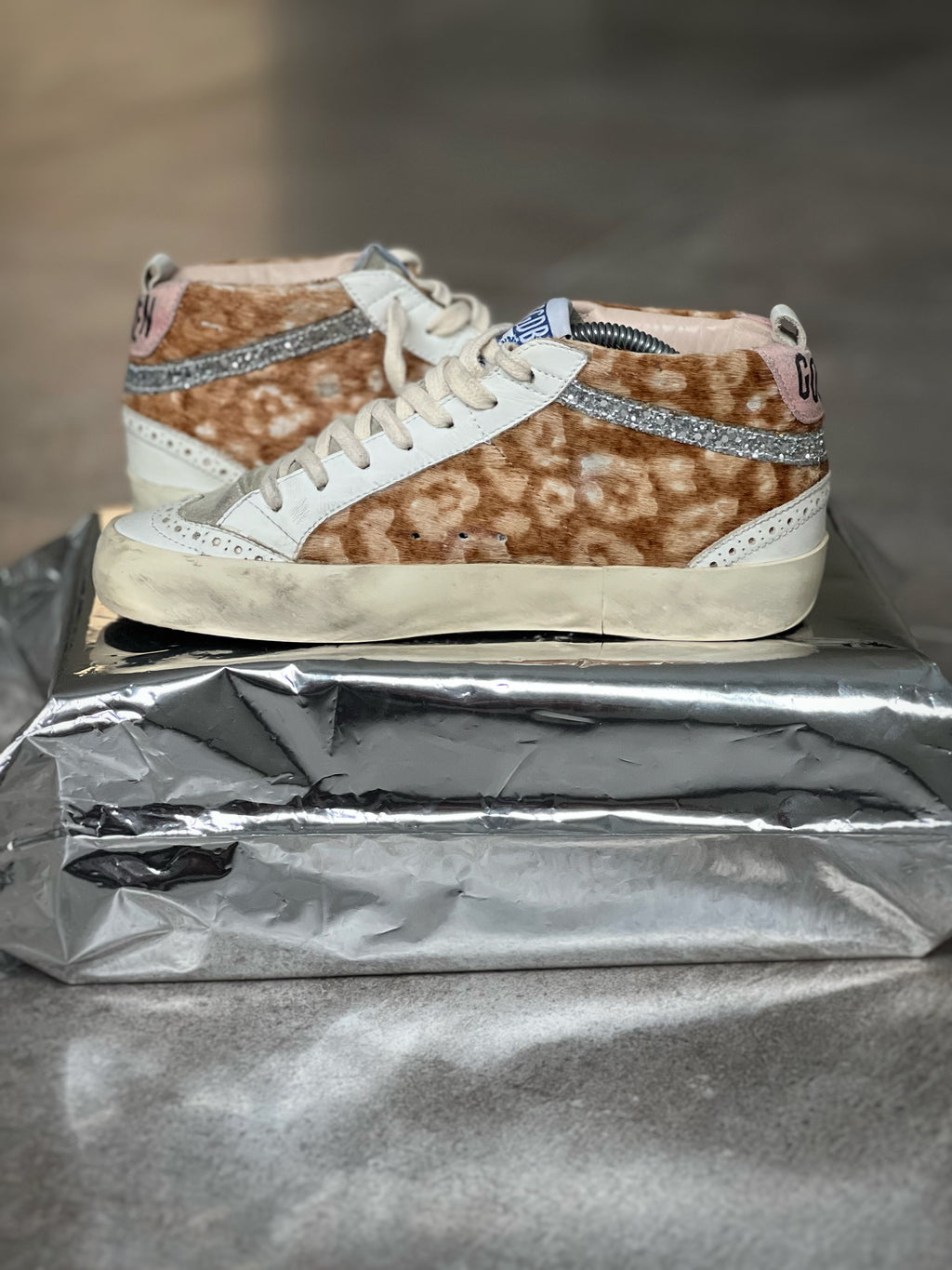 Golden Goose Mid Star Animal Print Women's sneakers