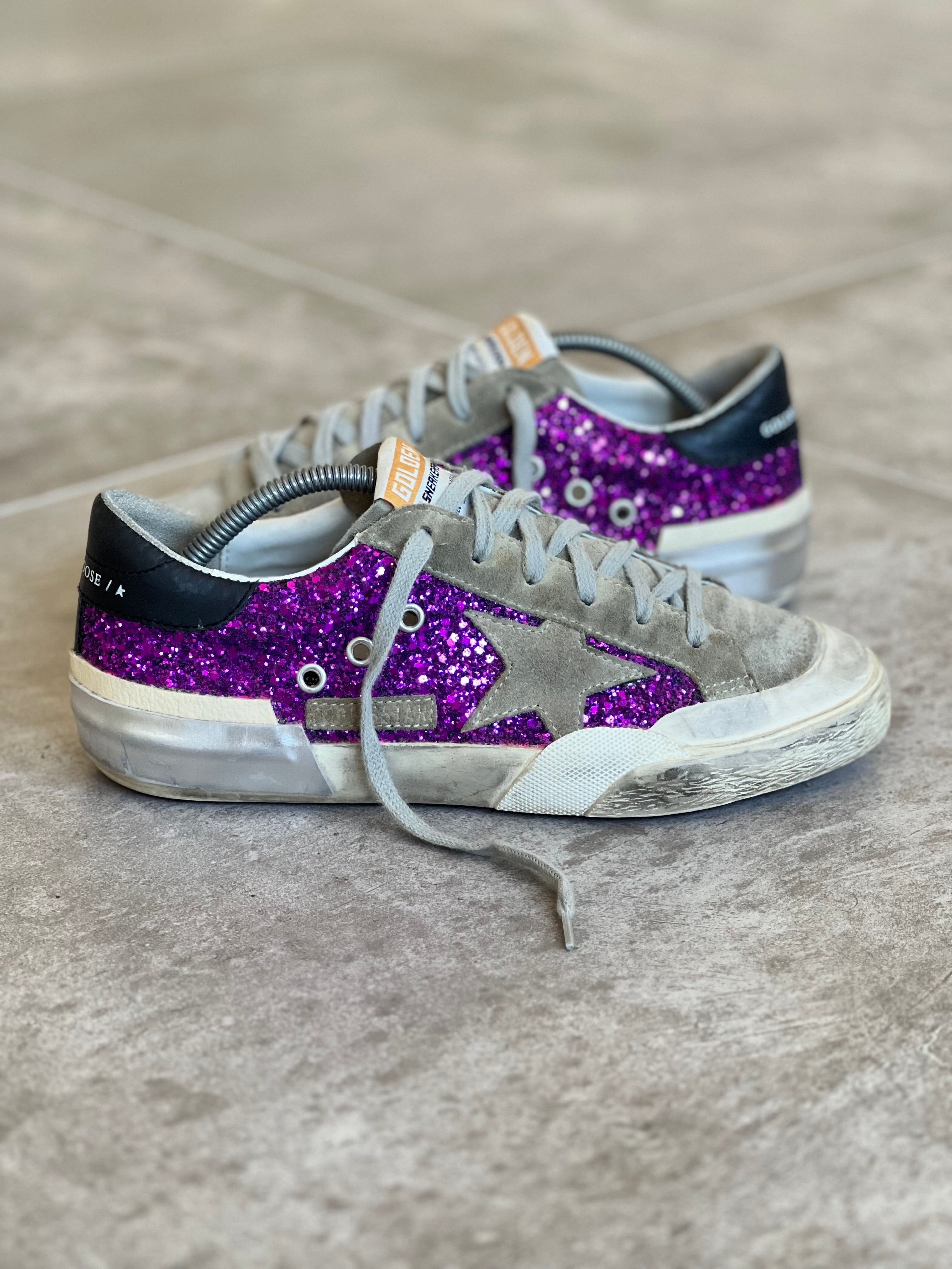 Talla 38 | Exclusive Superstar Golden Goose Purple Metallic