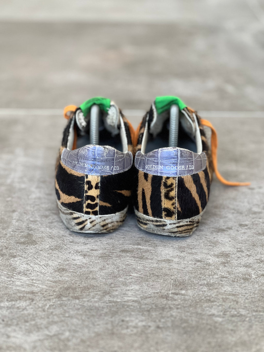 Size 37 | Animal Print Wild Golden Goose Superstar Exclusive Vtg