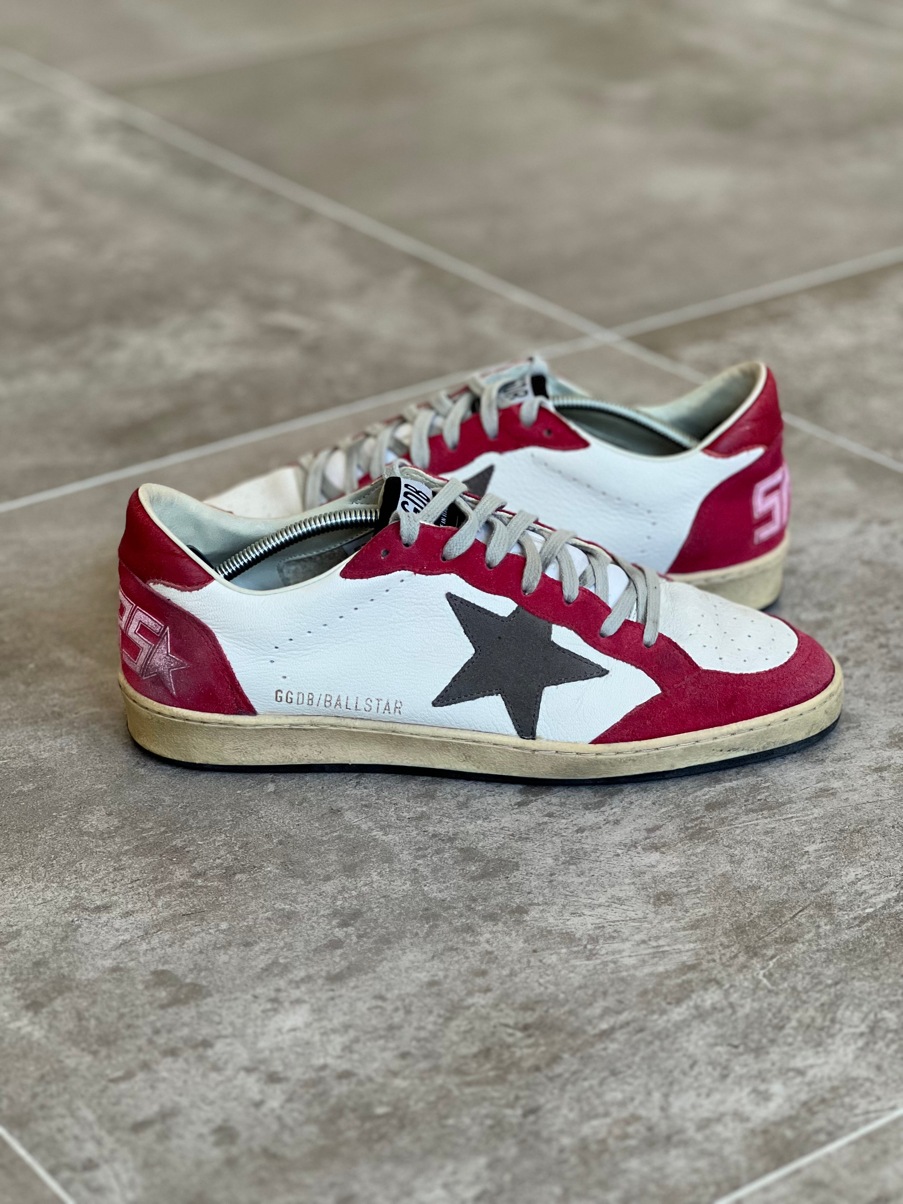 Talla 42 | Golden Goose Ball Star Retro Style Red & White