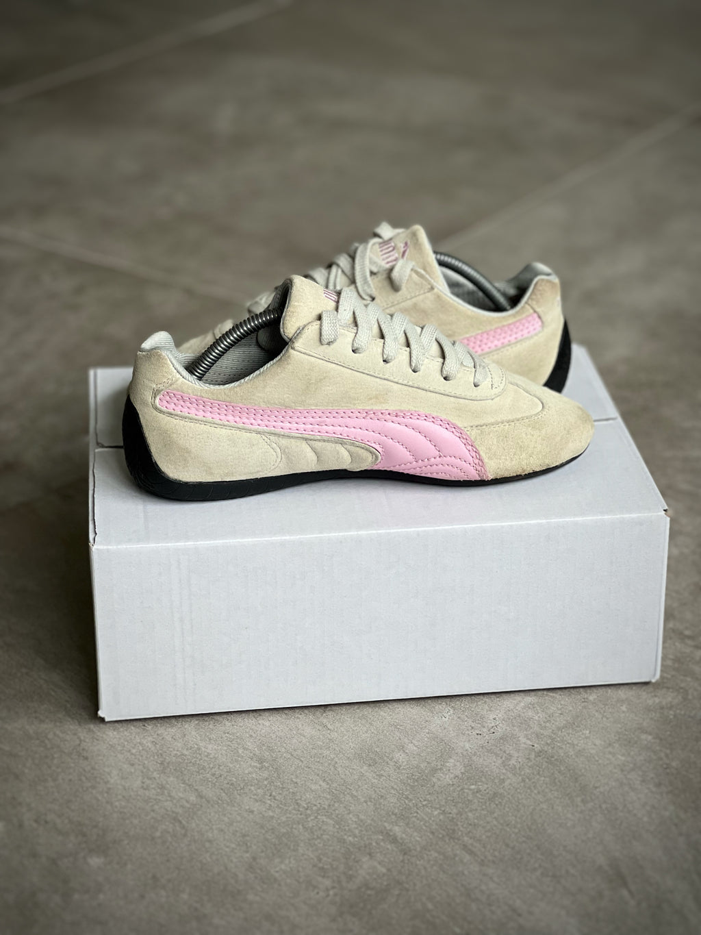 Size 38 | Puma SPEEDCAT Retro style Beige & Pink Woman