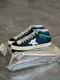 Golden Goose Mid Star Navy Denim Multicolor Vtg Women's