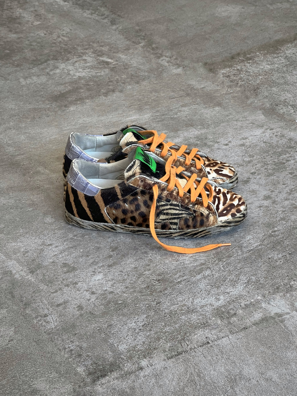 Size 37 | Animal Print Wild Golden Goose Superstar Exclusive Vtg