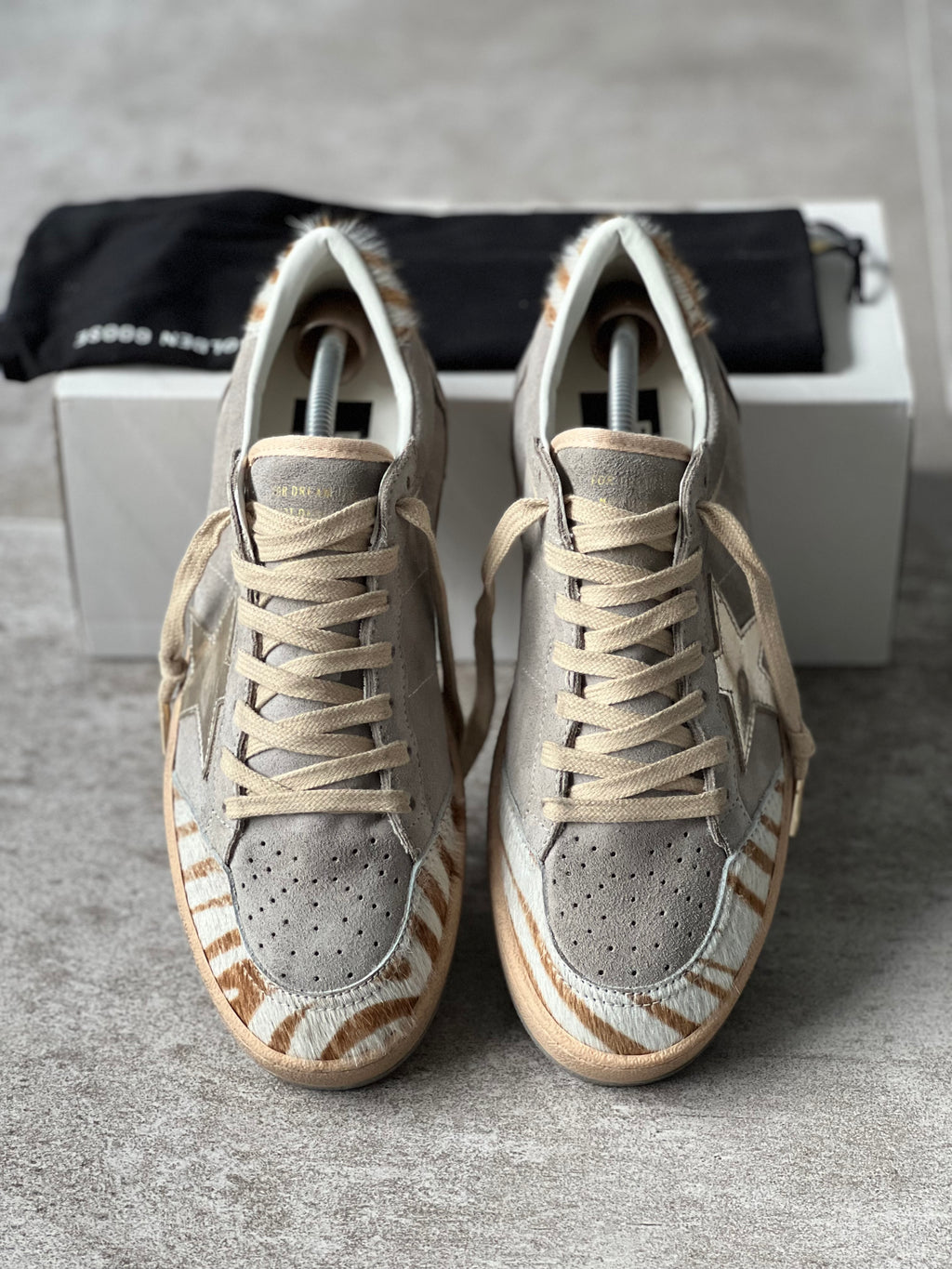 Talla 38 | Golden Goose Ball Star Animal Print