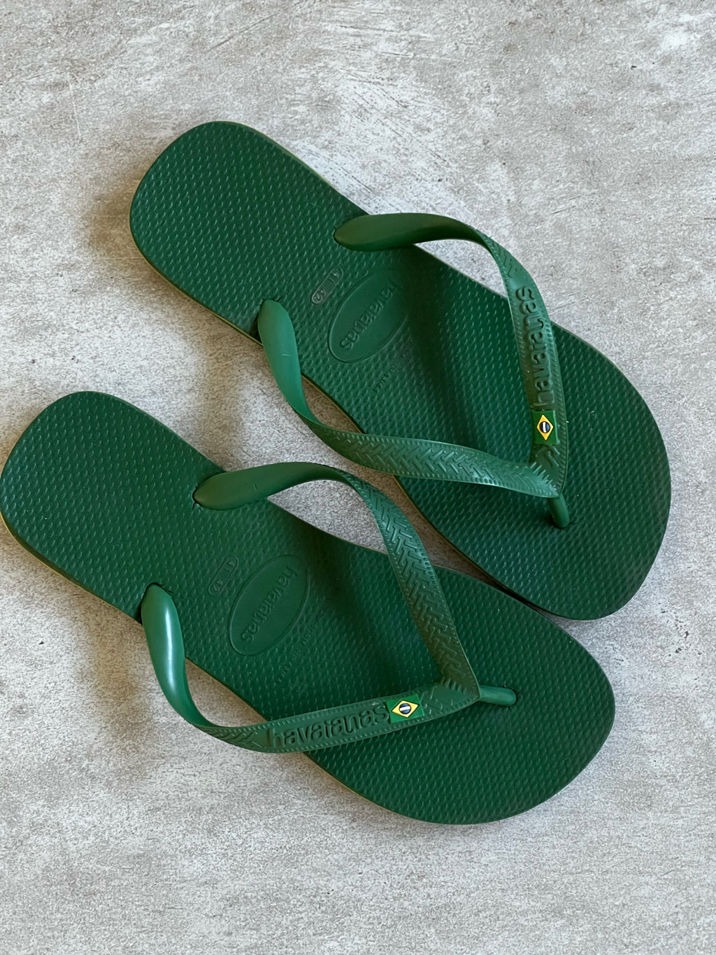 Havaianas Brazil Green Flip Flop Vintage