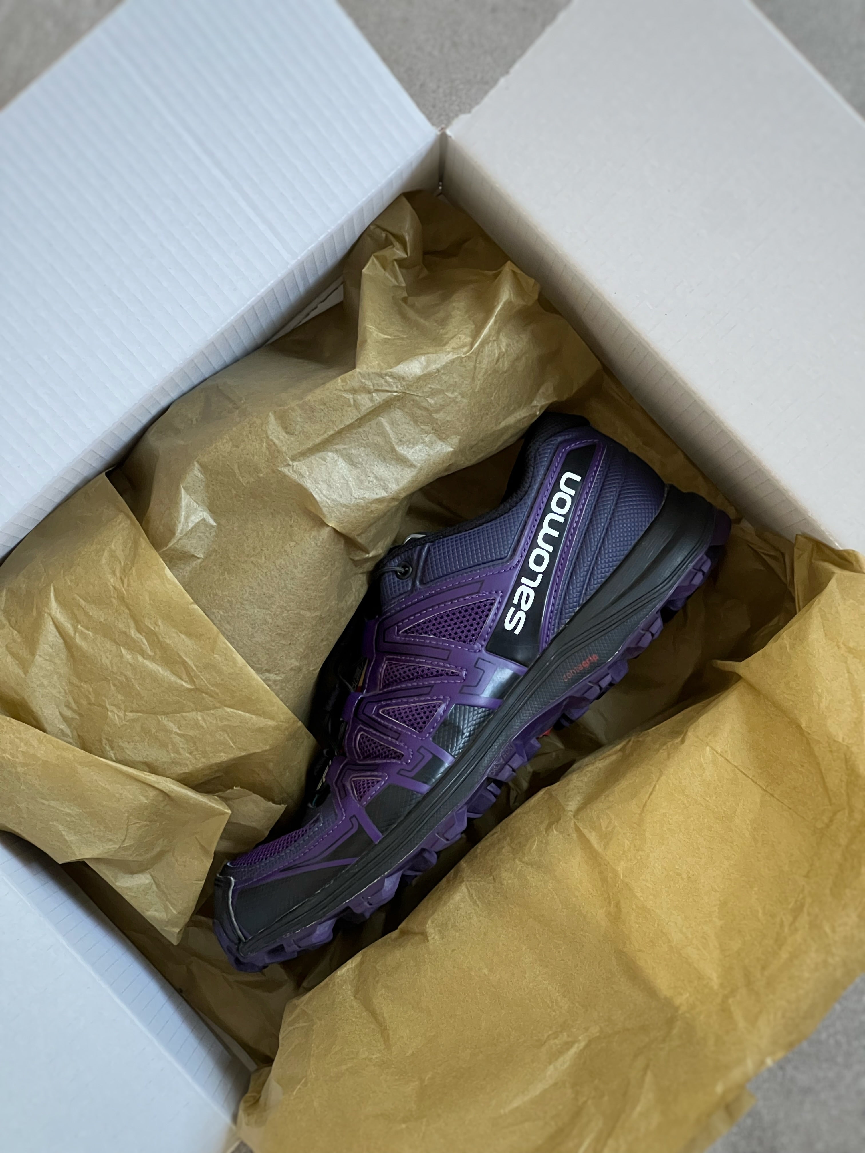 Purple Salomon Trail Running Pro Woman