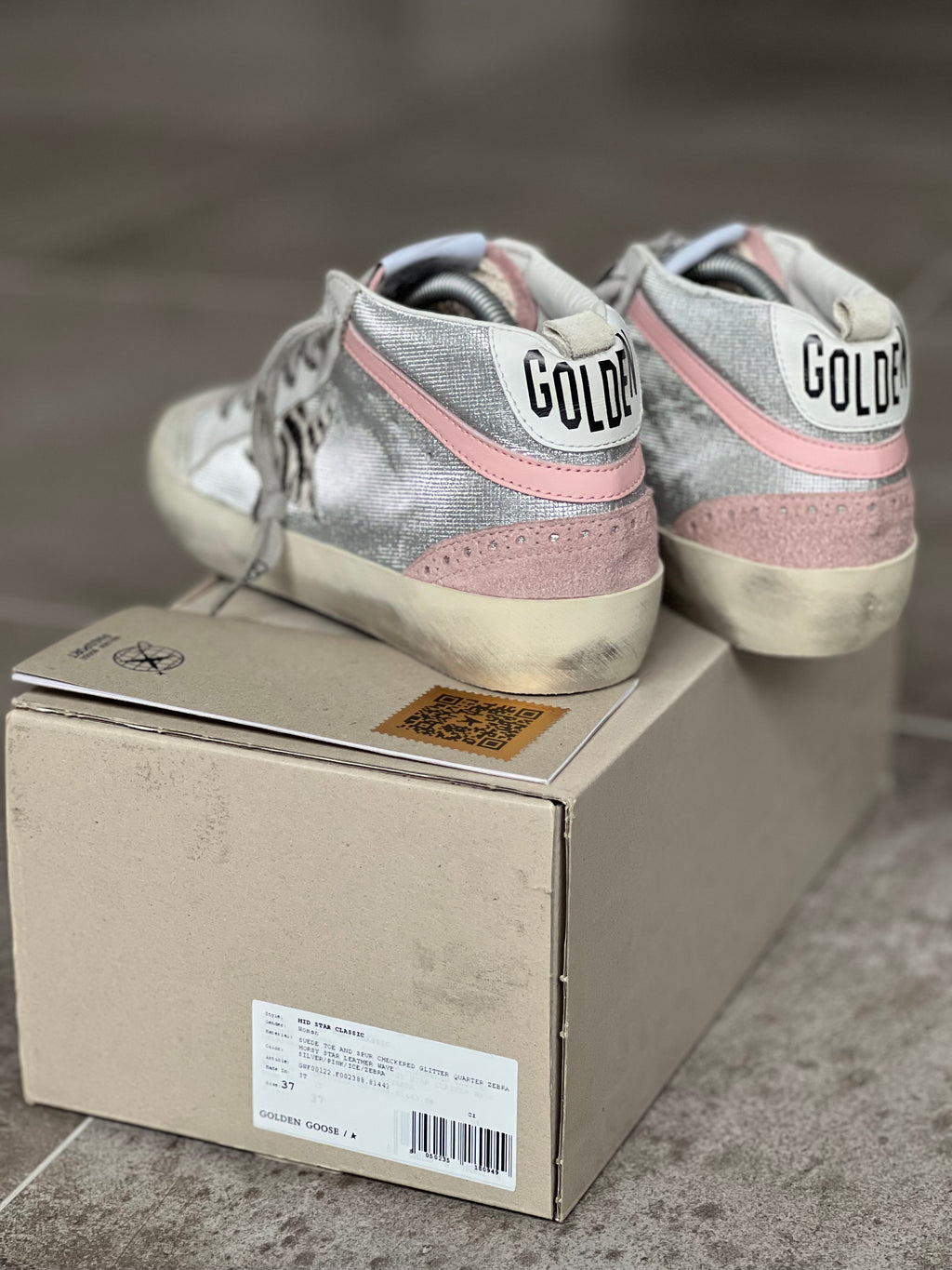 Size 37 | Golden Goose Mid Star Animal Print Limited Edition