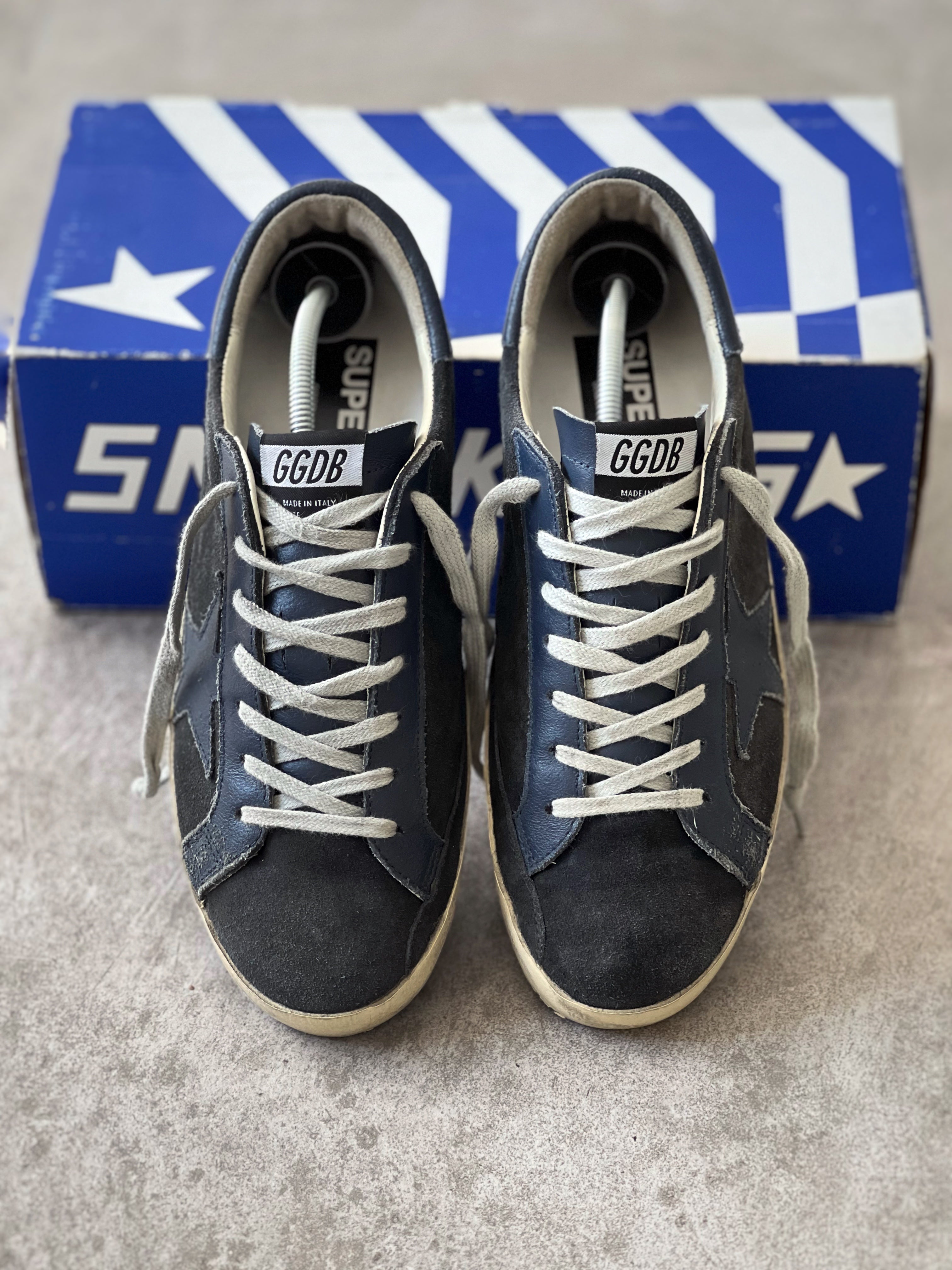 Talla 41 | Golden Goose Superstar Denim Blue Retro