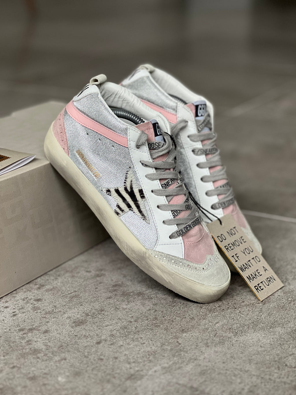 Size 37 | Golden Goose Mid Star Animal Print Limited Edition