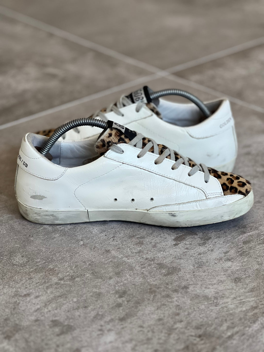 Size 38 | Golden Goose Superstar White Animal Print
