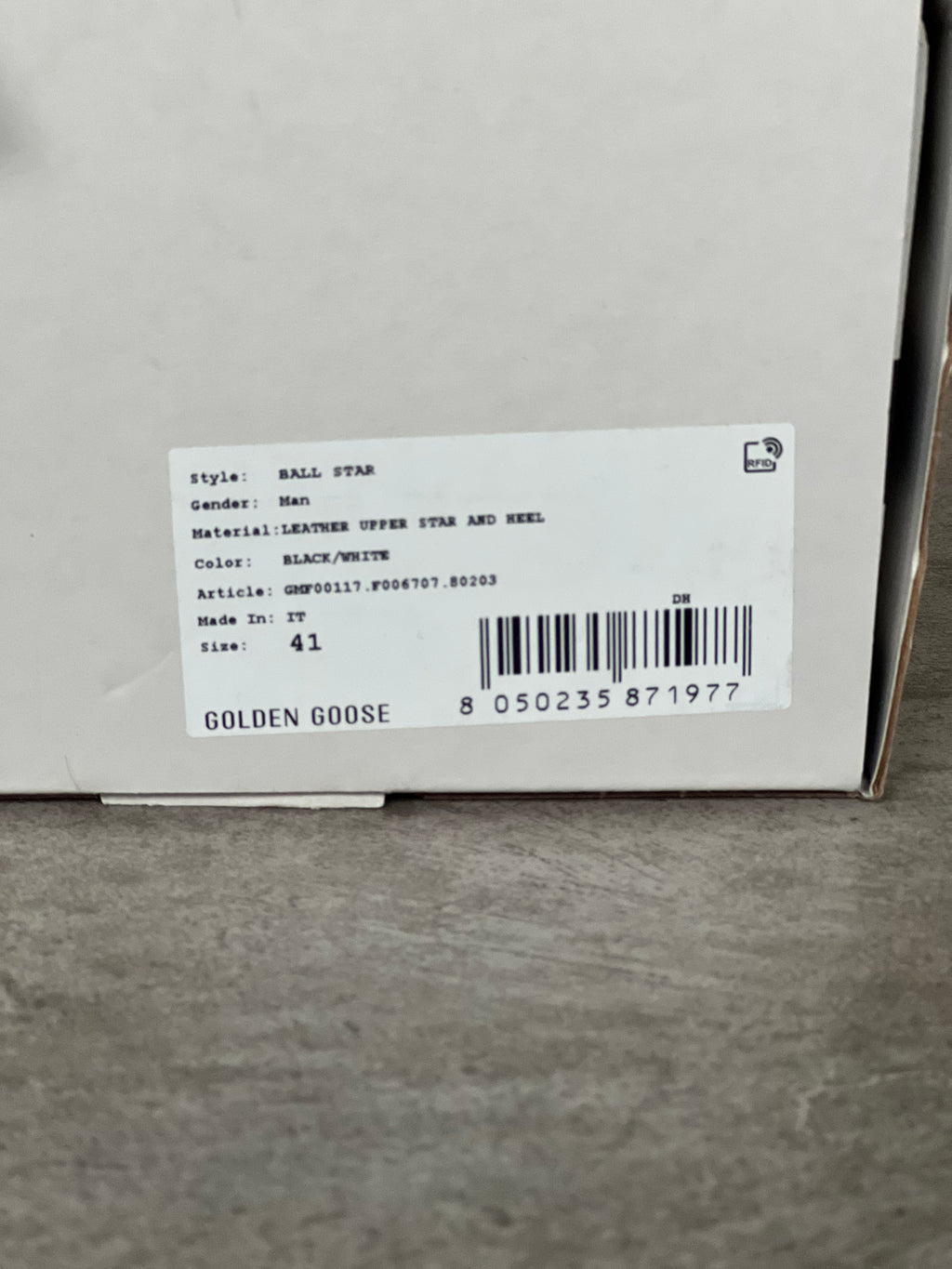 Talla 41 | Golden Goose Ball Star Man Black & White