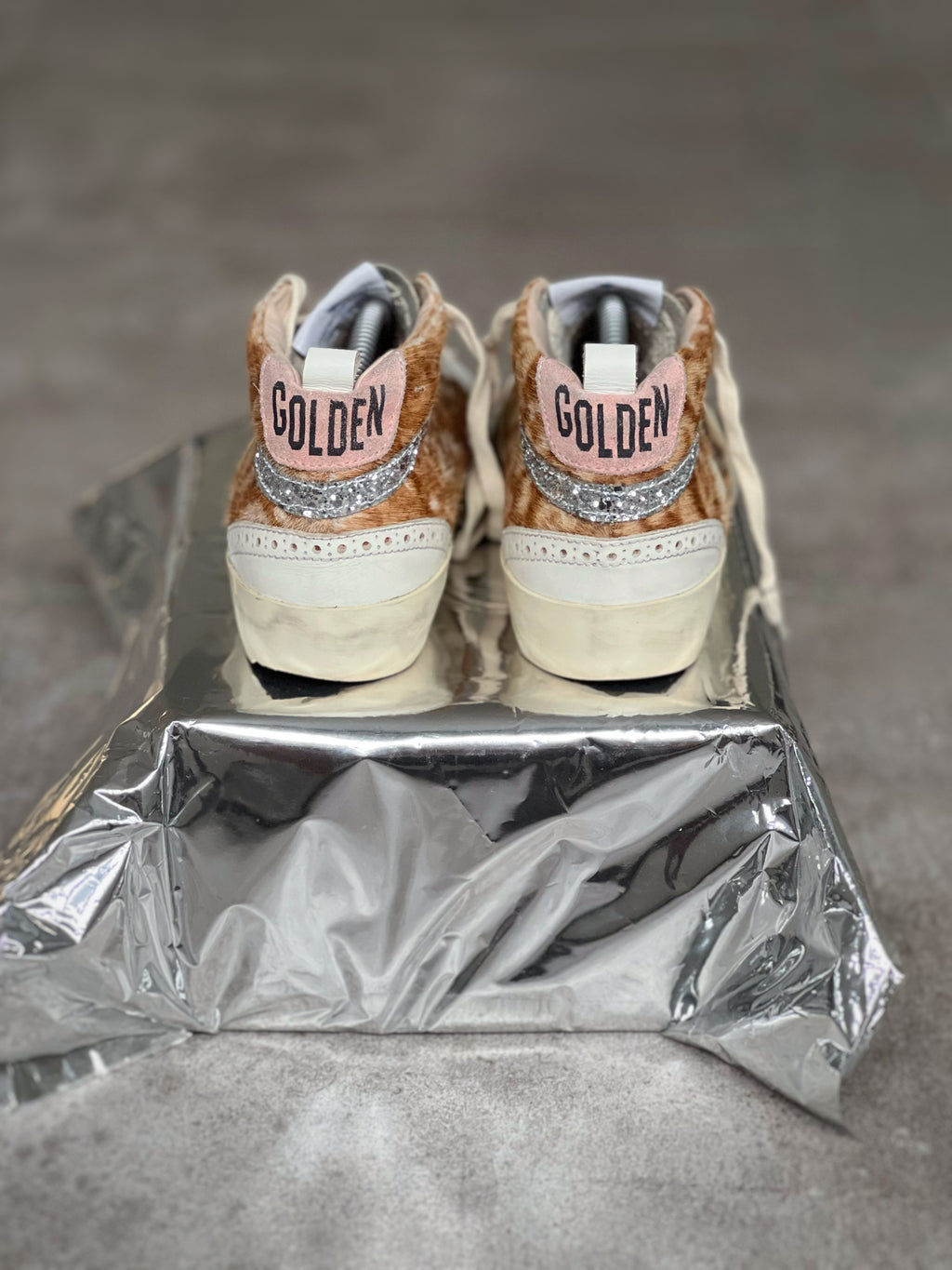 Golden Goose Mid Star Animal Print Women's sneakers