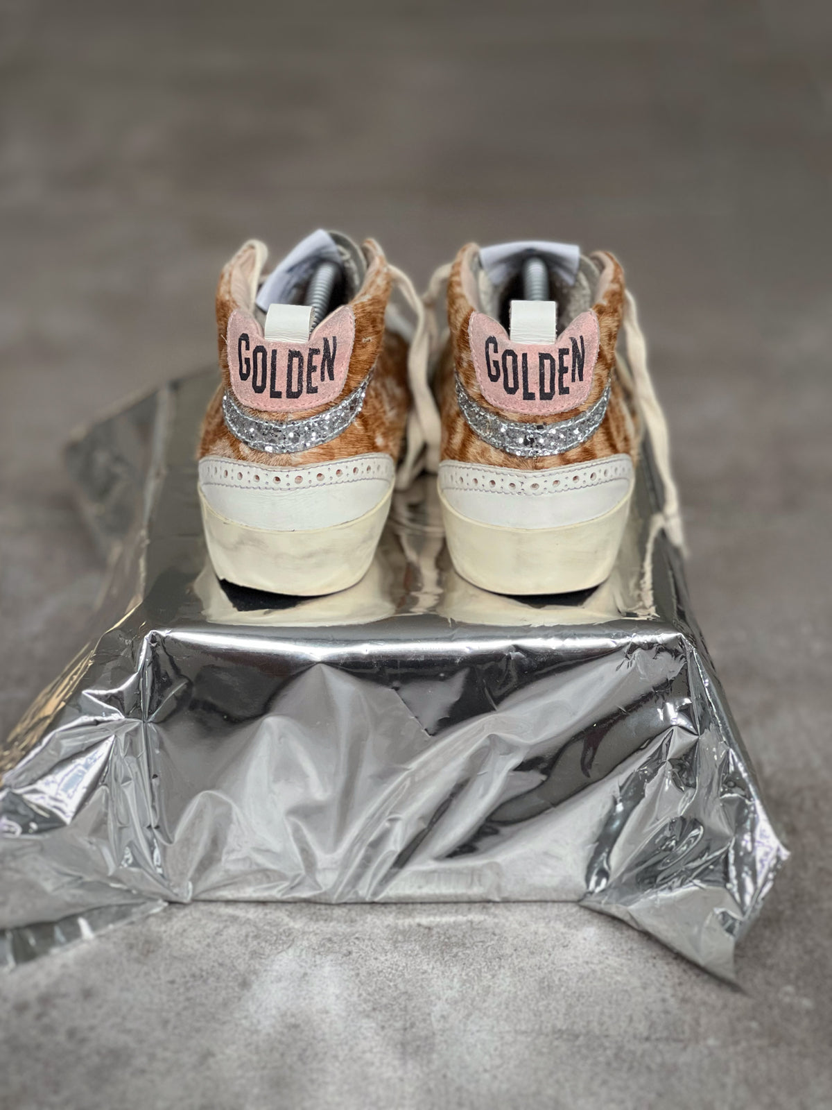 Golden Goose Mid Star Animal Print Women's sneakers