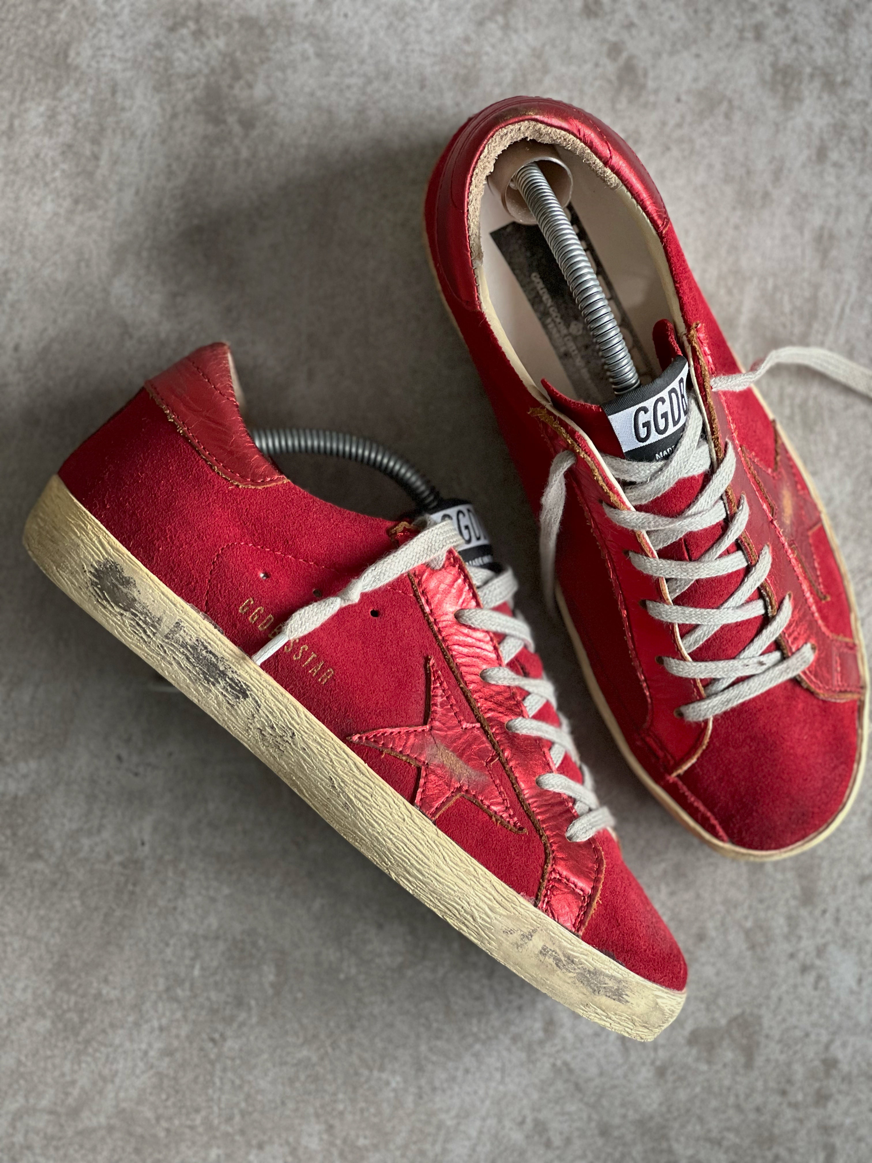 Talla 38 | Golden Goose Superstar All Red Vtg