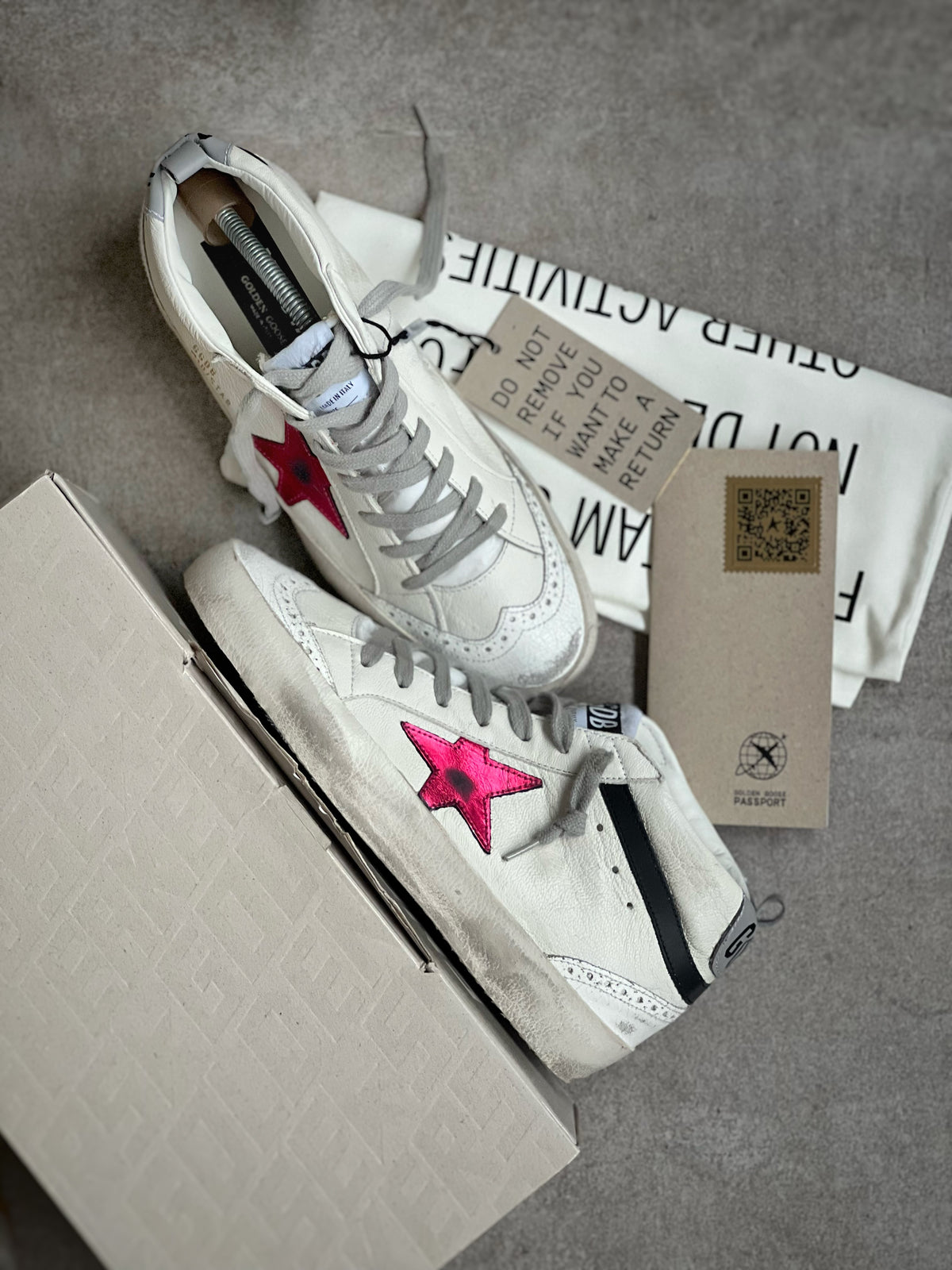 Golden Goose Mid Star Bota "You are my sunrise"