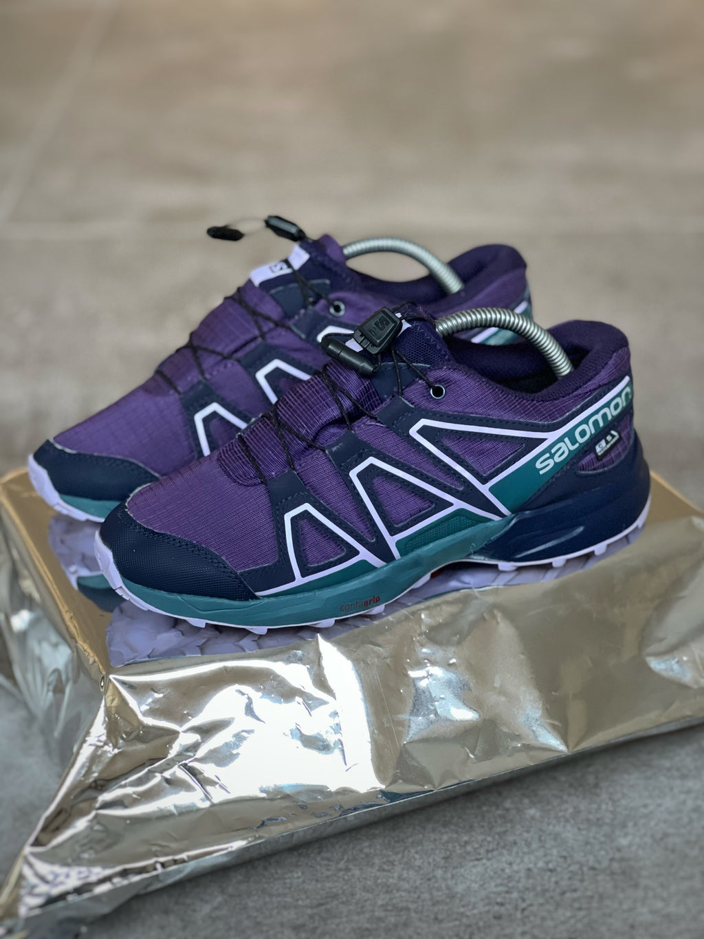 Vintage Women's Purple Salomon Outdoor Trail
