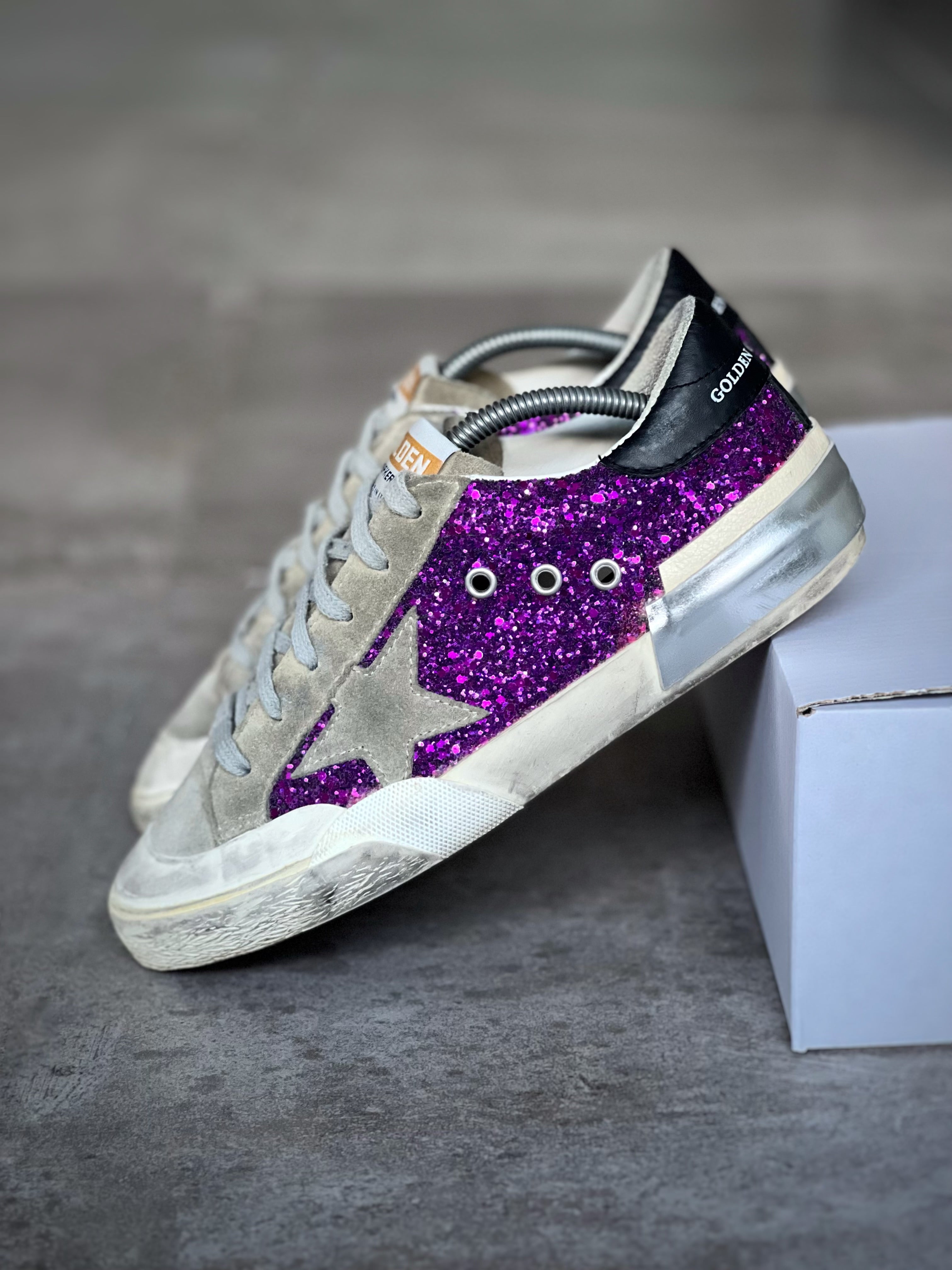 Talla 38 | Exclusive Superstar Golden Goose Purple Metallic