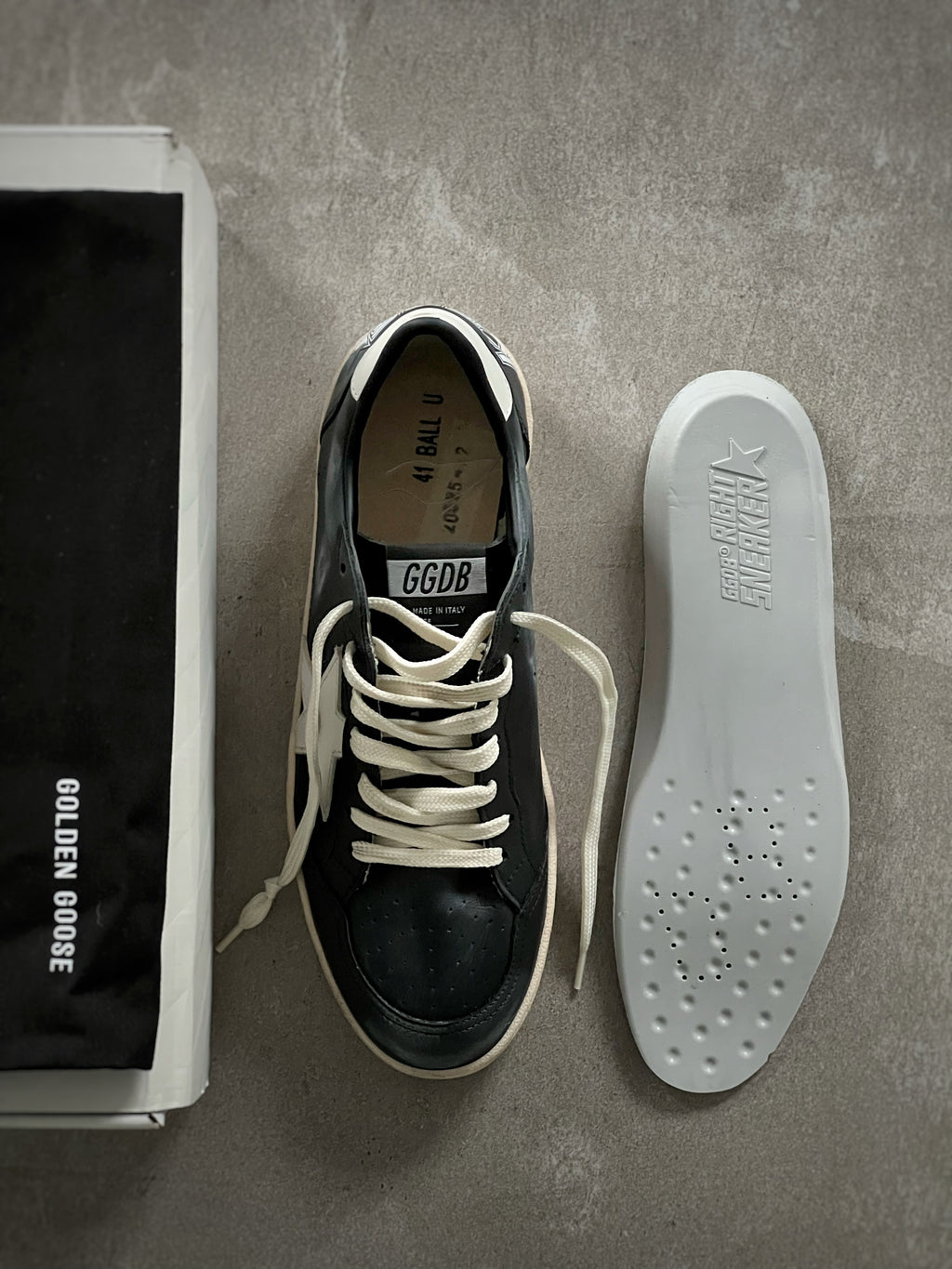 Talla 41 | Golden Goose Ball Star Man Black & White