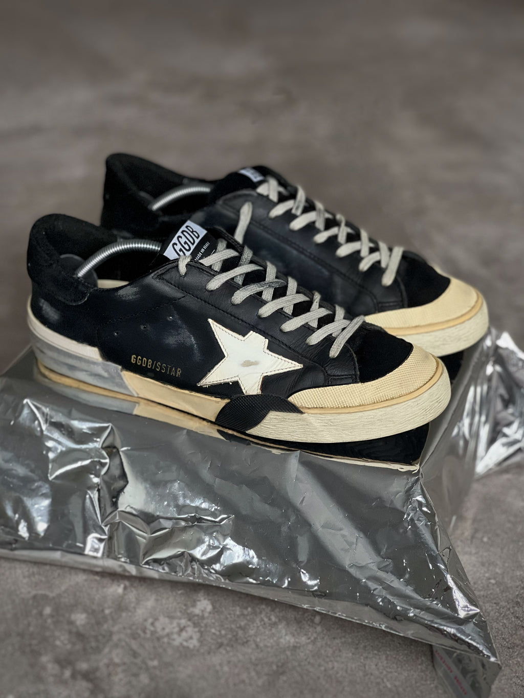 Golden Goose Superstar Men's Black/ Silver/ White