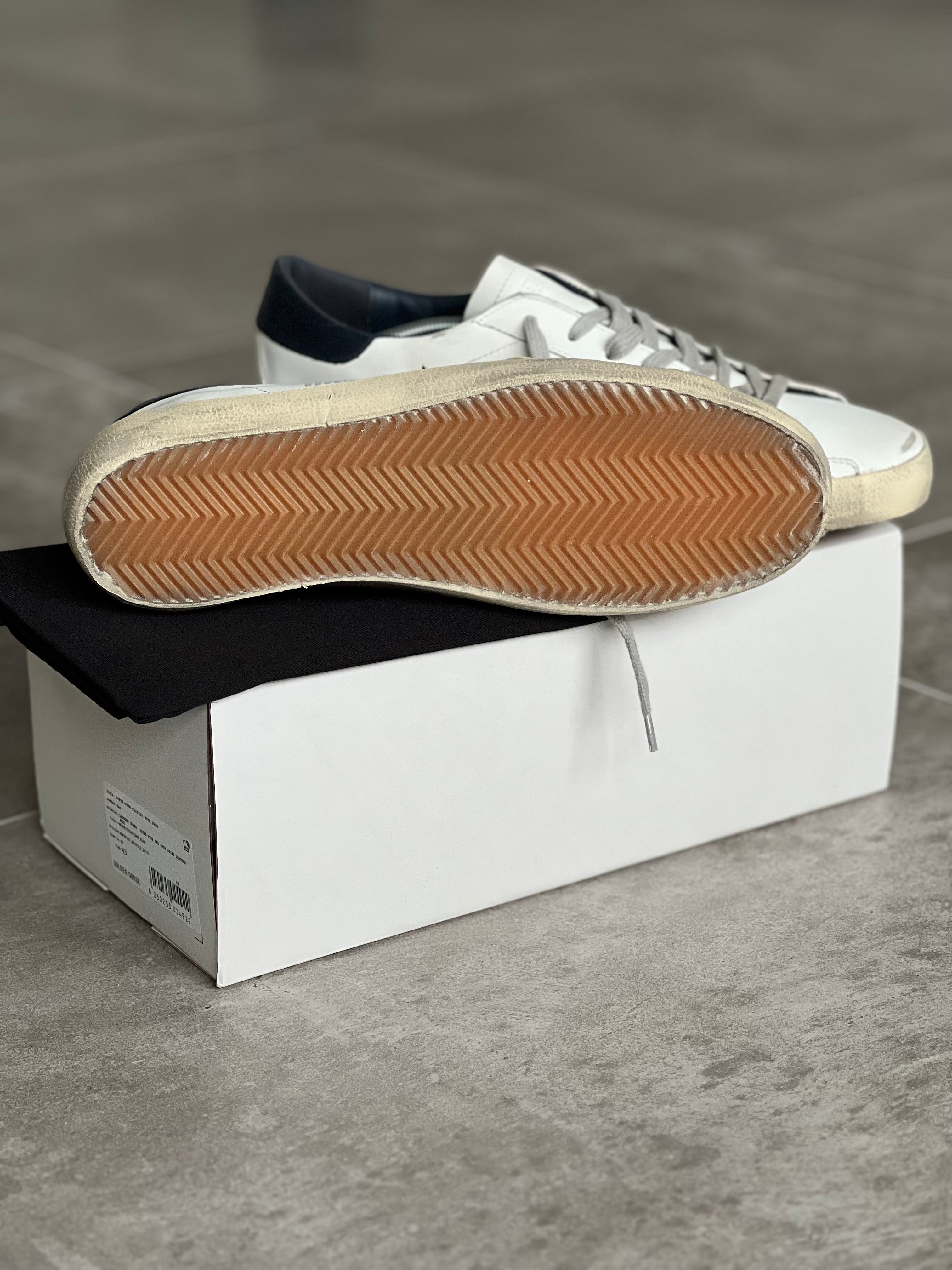 Size 43 | Classic Superstar White & Dark blue GGDB Man