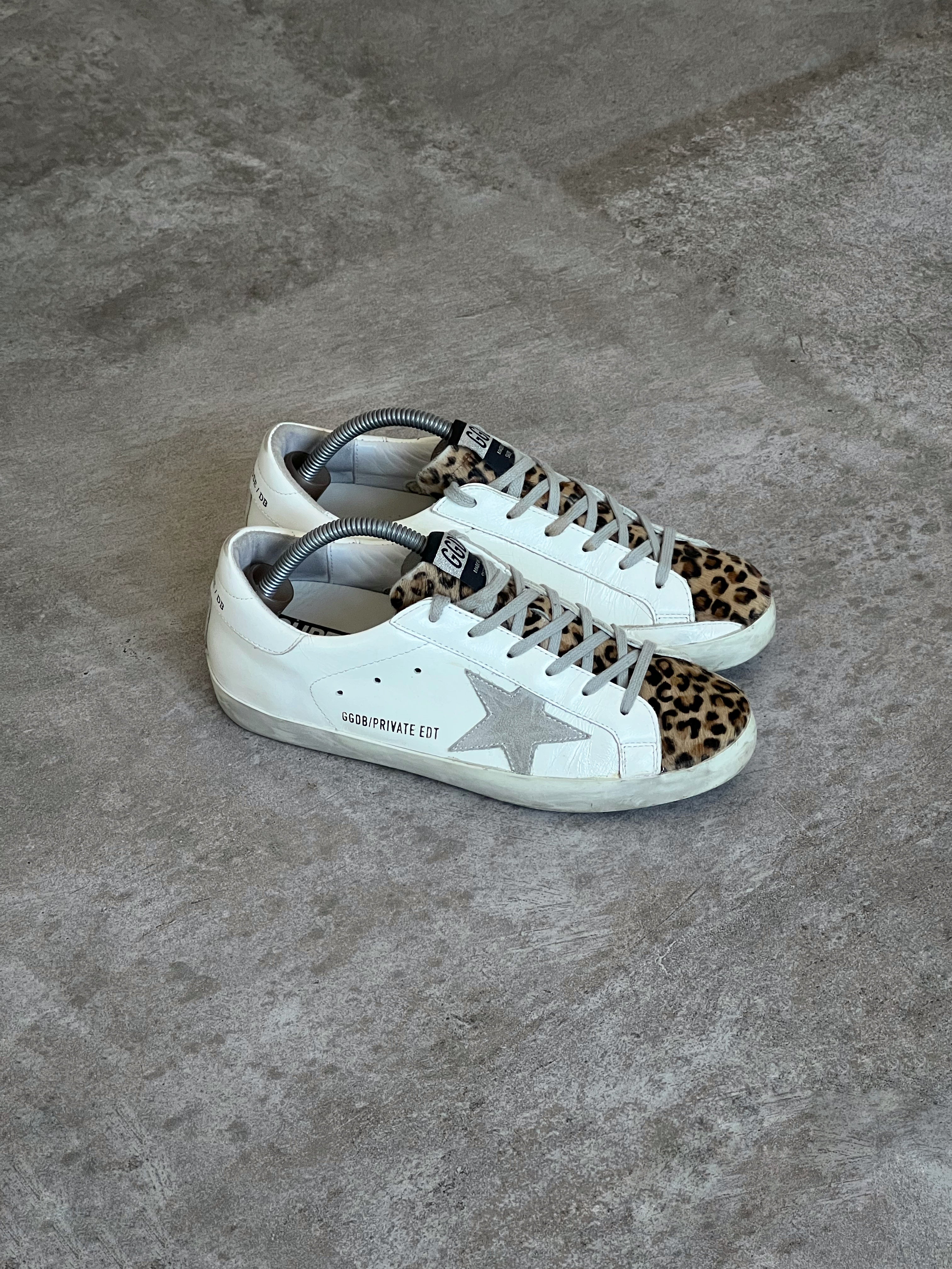 Size 38 | Golden Goose Superstar White Animal Print