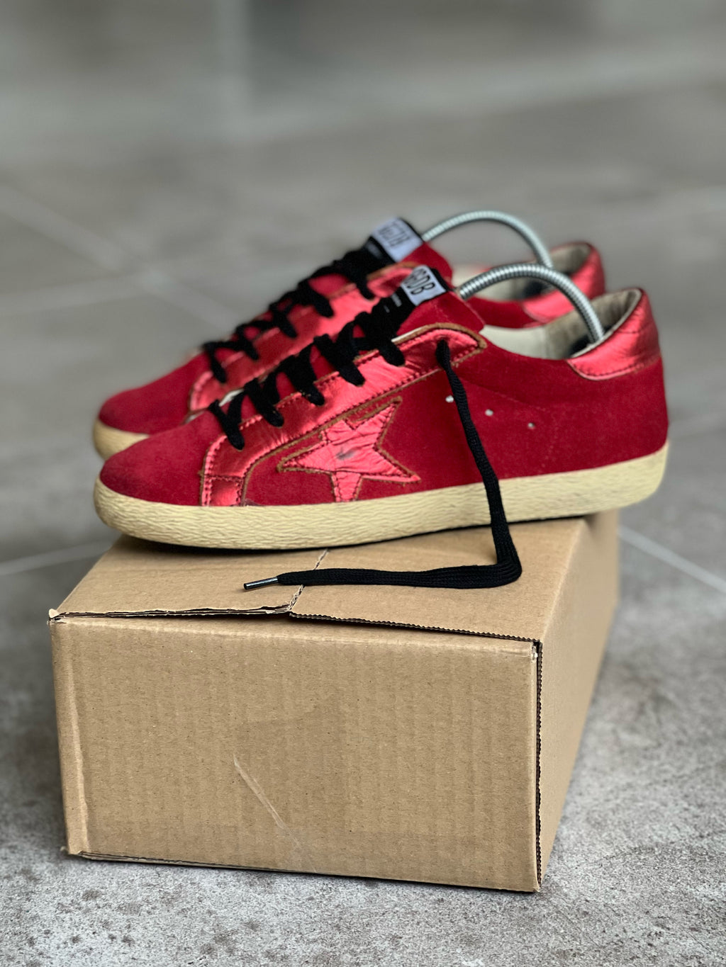 Size 38 | All red Golden Goose Superstar