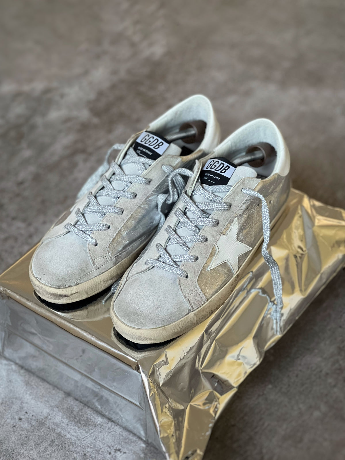 Golden Goose Superstar Silver