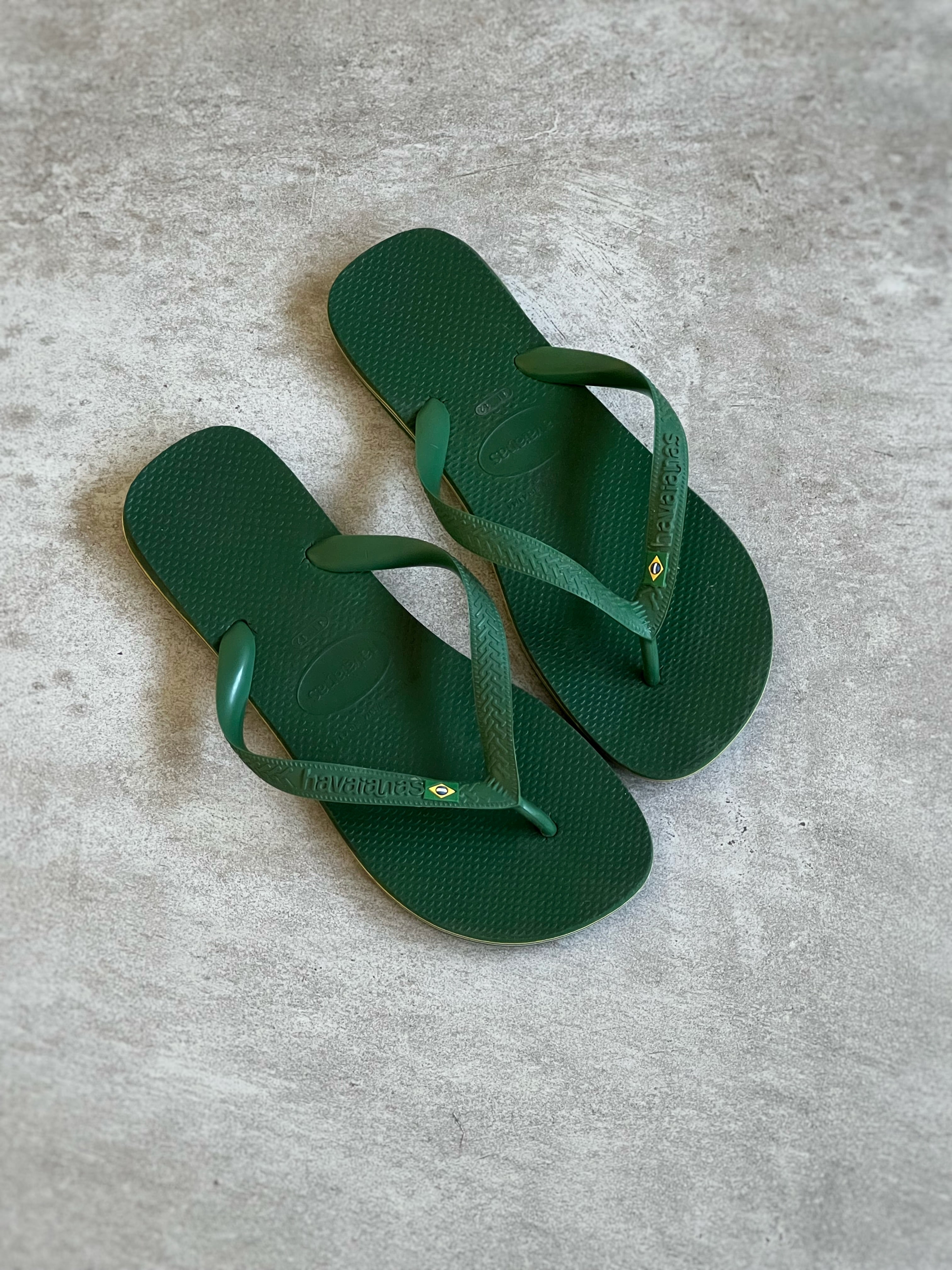 Havaianas Brazil Green Flip Flop Vintage