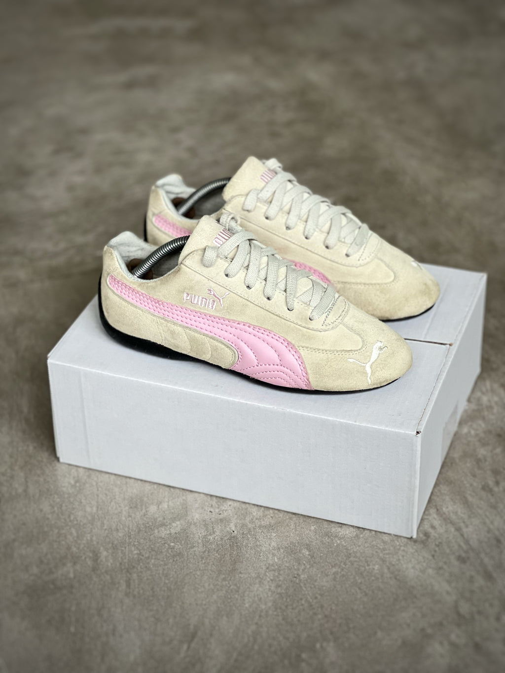 Size 38 | Puma SPEEDCAT Retro style Beige & Pink Woman