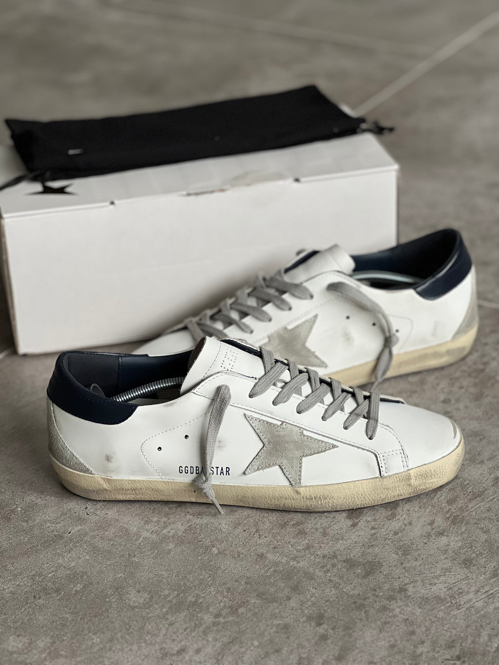 Size 43 | Classic Superstar White & Dark blue GGDB Man