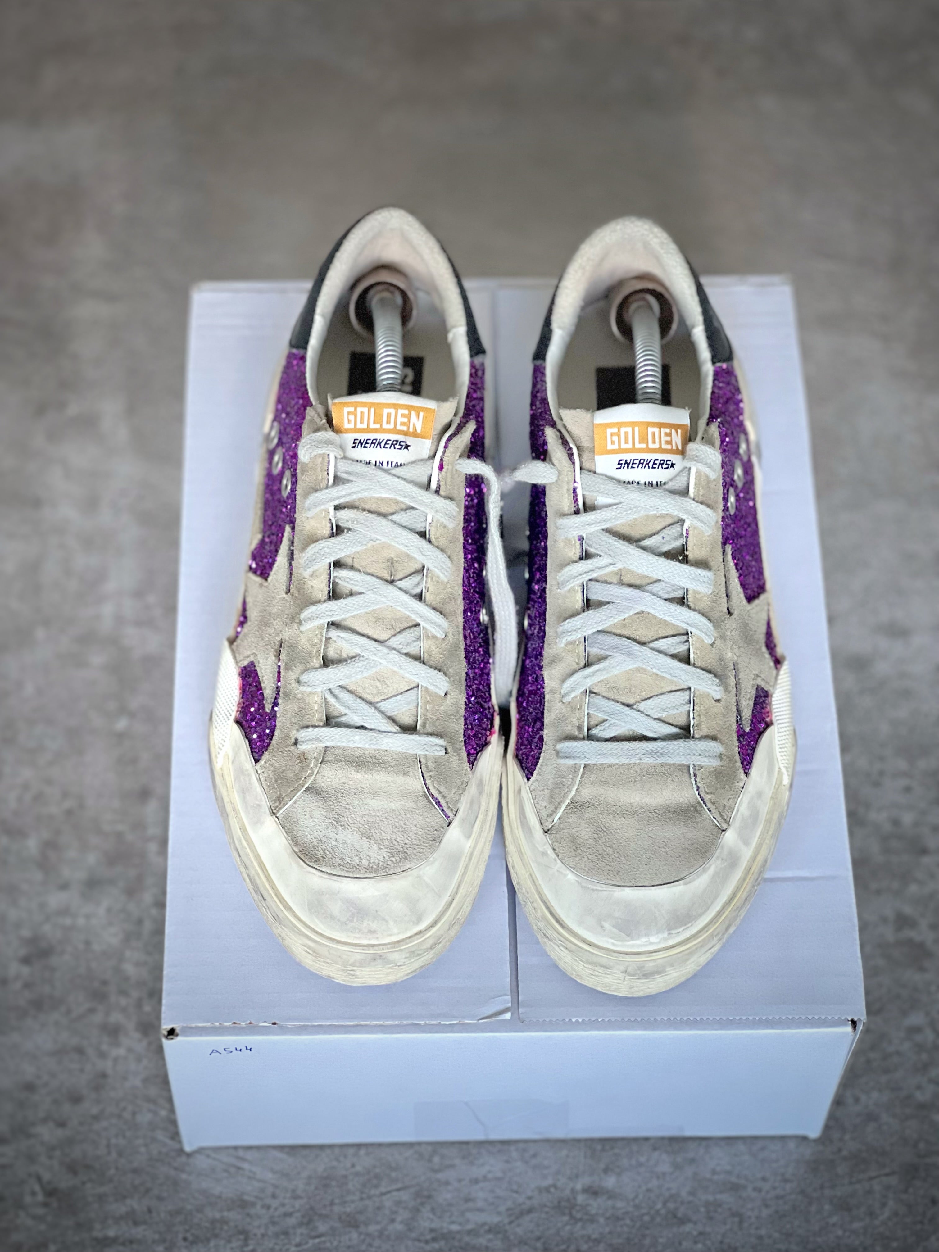 Talla 38 | Exclusive Superstar Golden Goose Purple Metallic