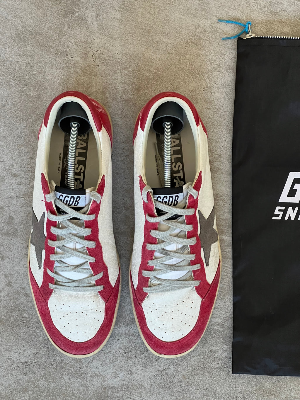 Size 42 | Golden Goose Ball Star Retro Style Red & White