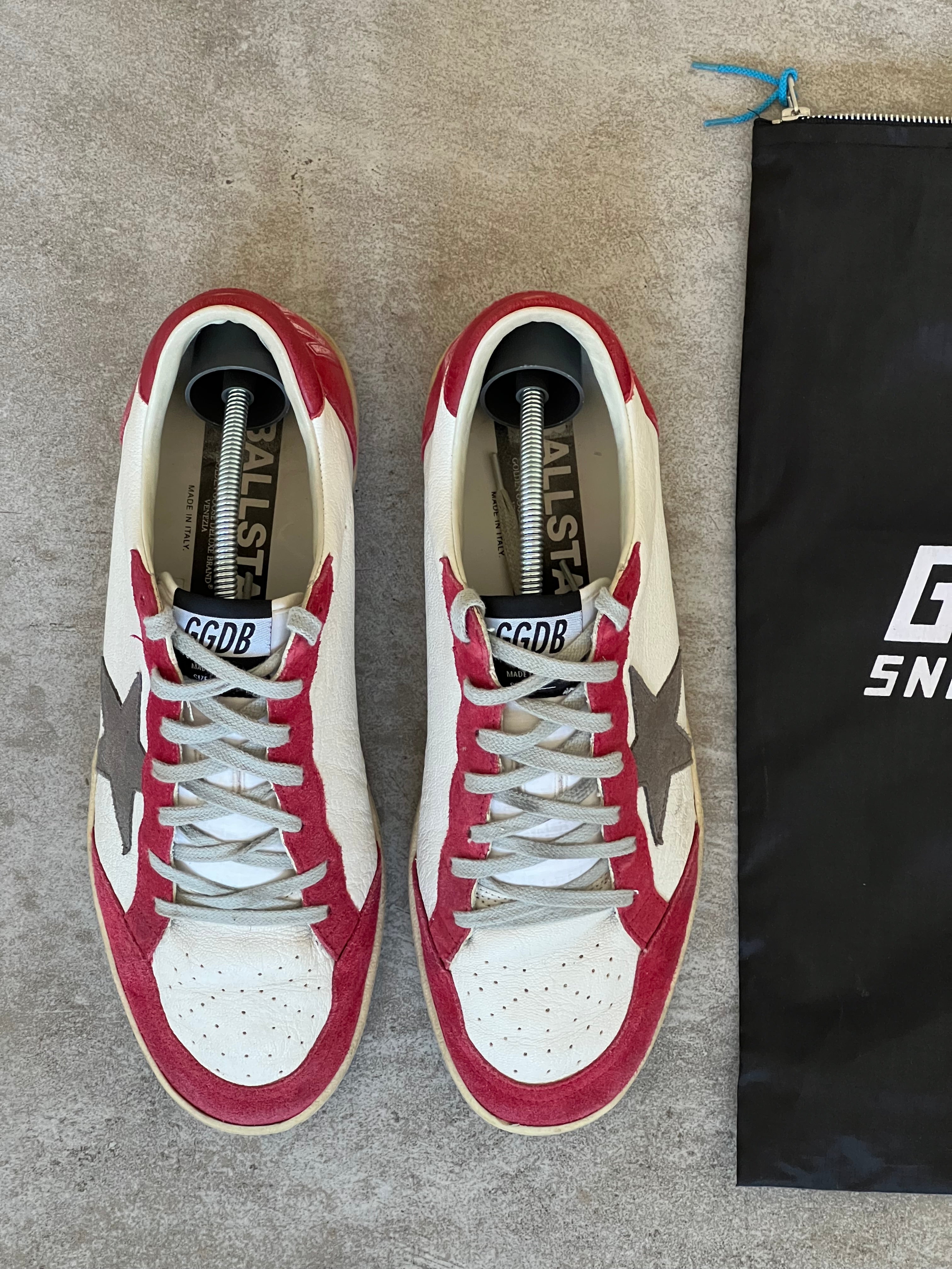 Talla 42 | Golden Goose Ball Star Retro Style Red & White