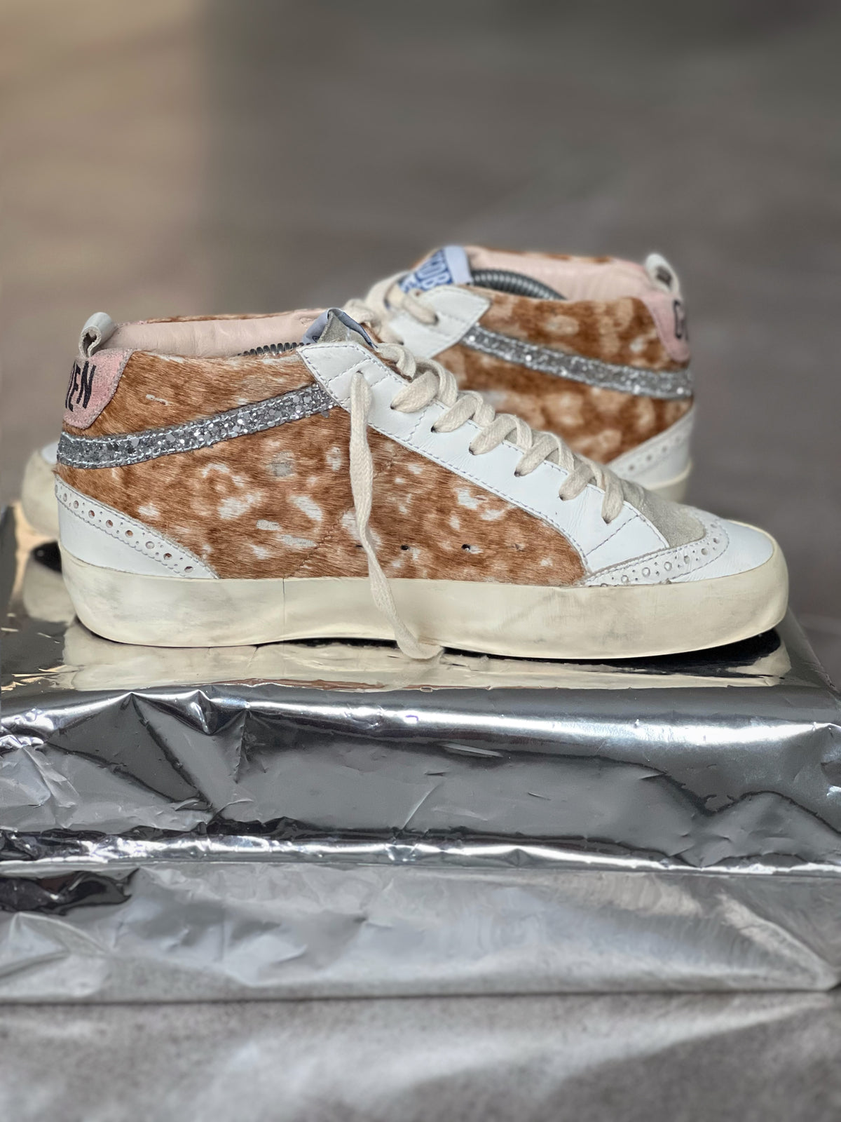 Golden Goose Mid Star Animal Print Women's sneakers