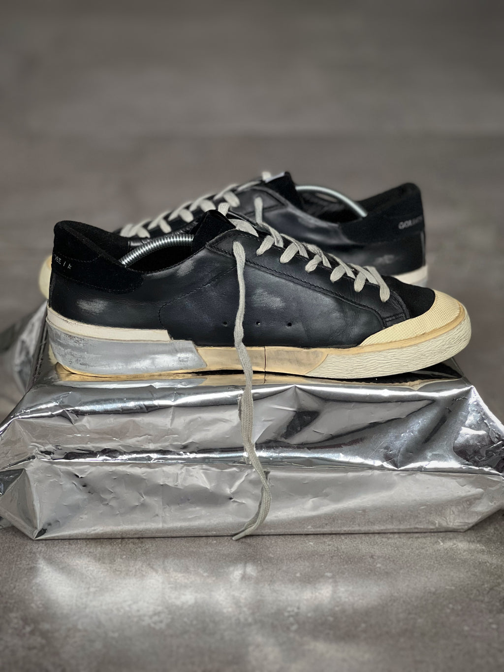 Golden Goose Superstar Men's Black/ Silver/ White