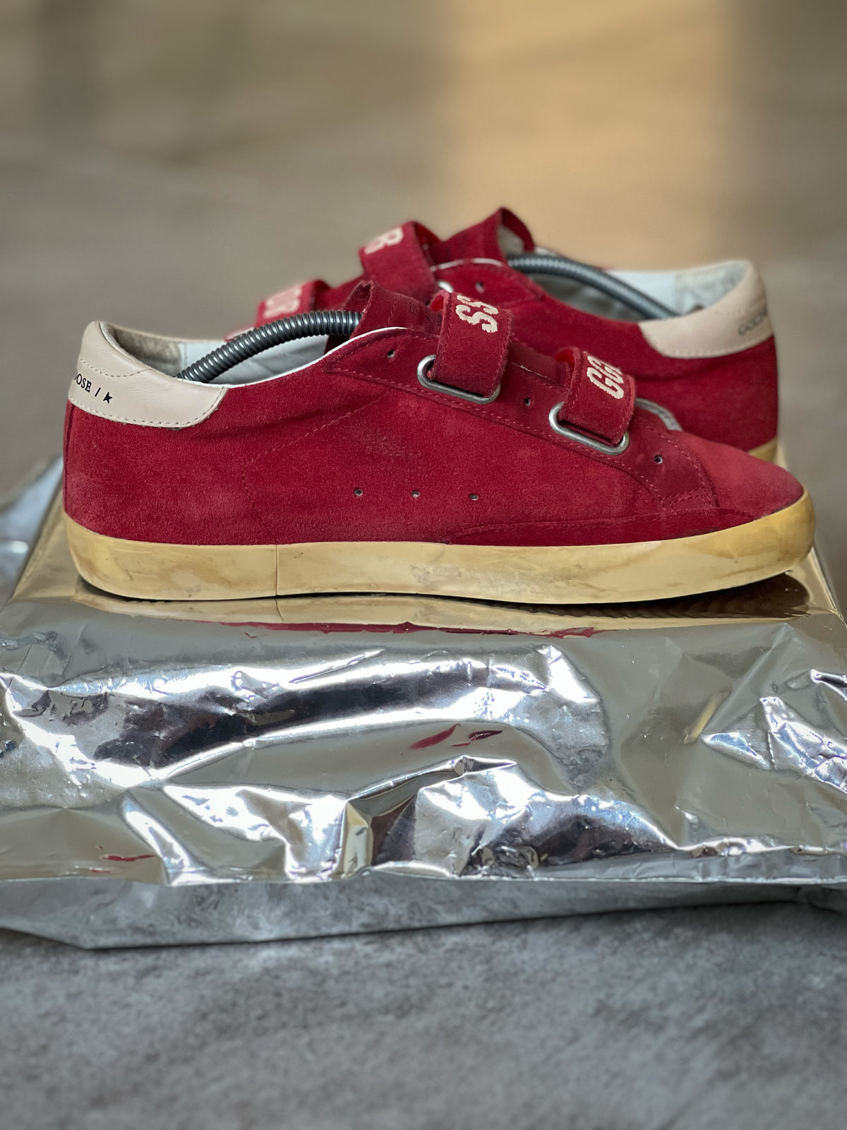 Golden Goose Old School Red & White Woman