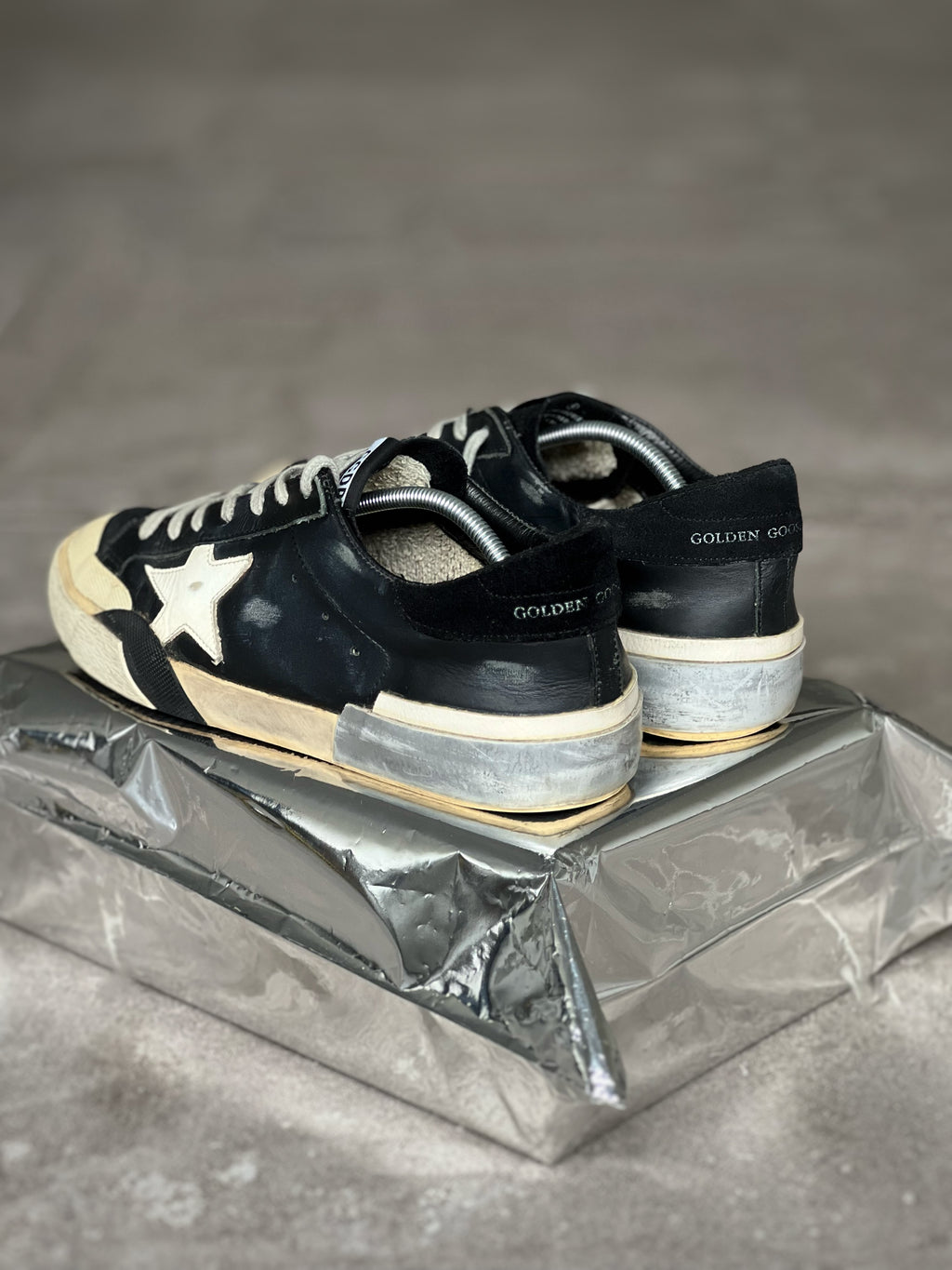 Golden Goose Superstar Men's Black/ Silver/ White