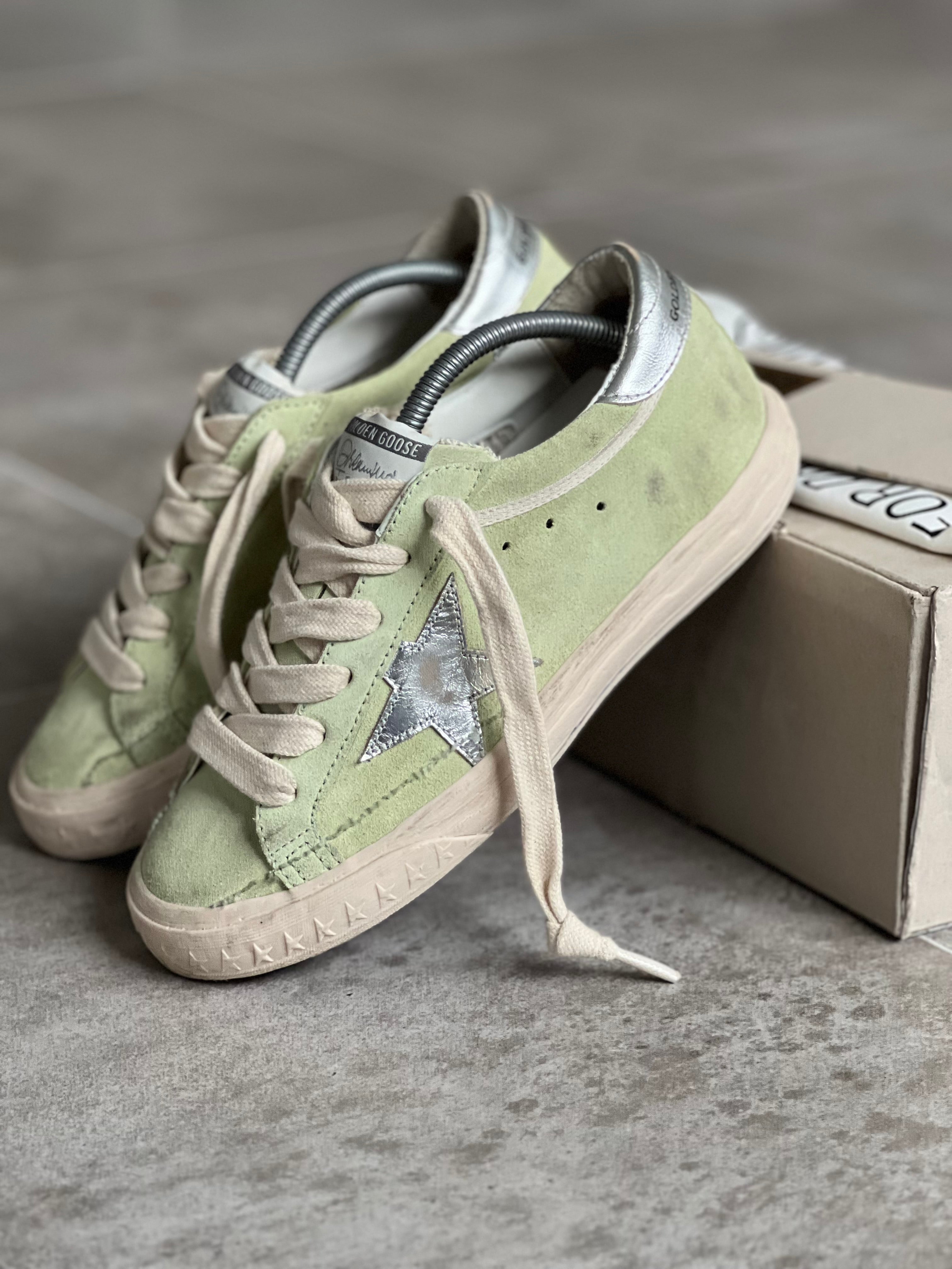 Talla 37 | Golden Goose Superstar VCE edition light green