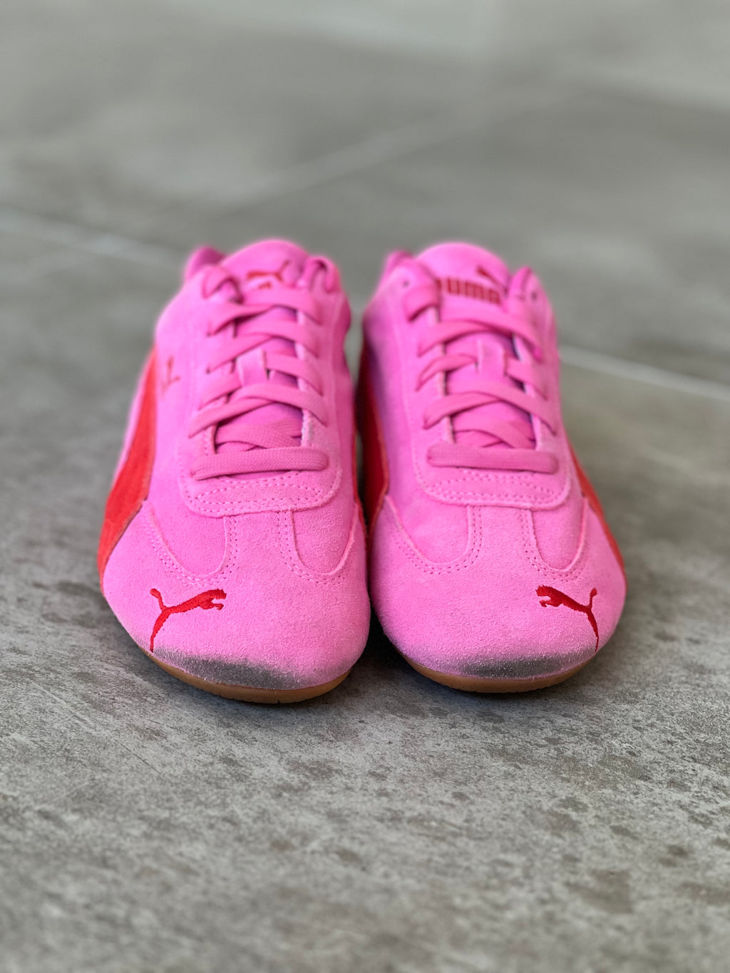 Talla 39 | Puma Speedcat Retro Style Woman Pink and Red