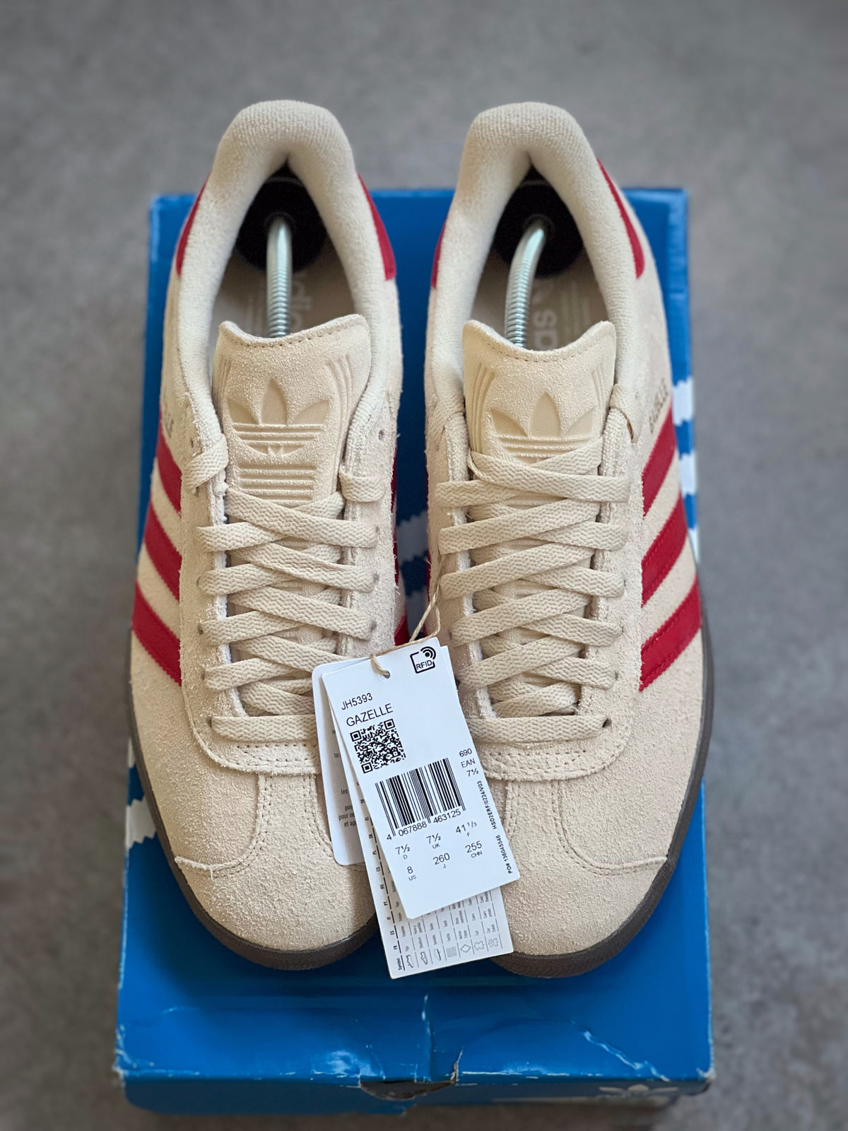 Adidas Gazelle Cream & Red Deadstock