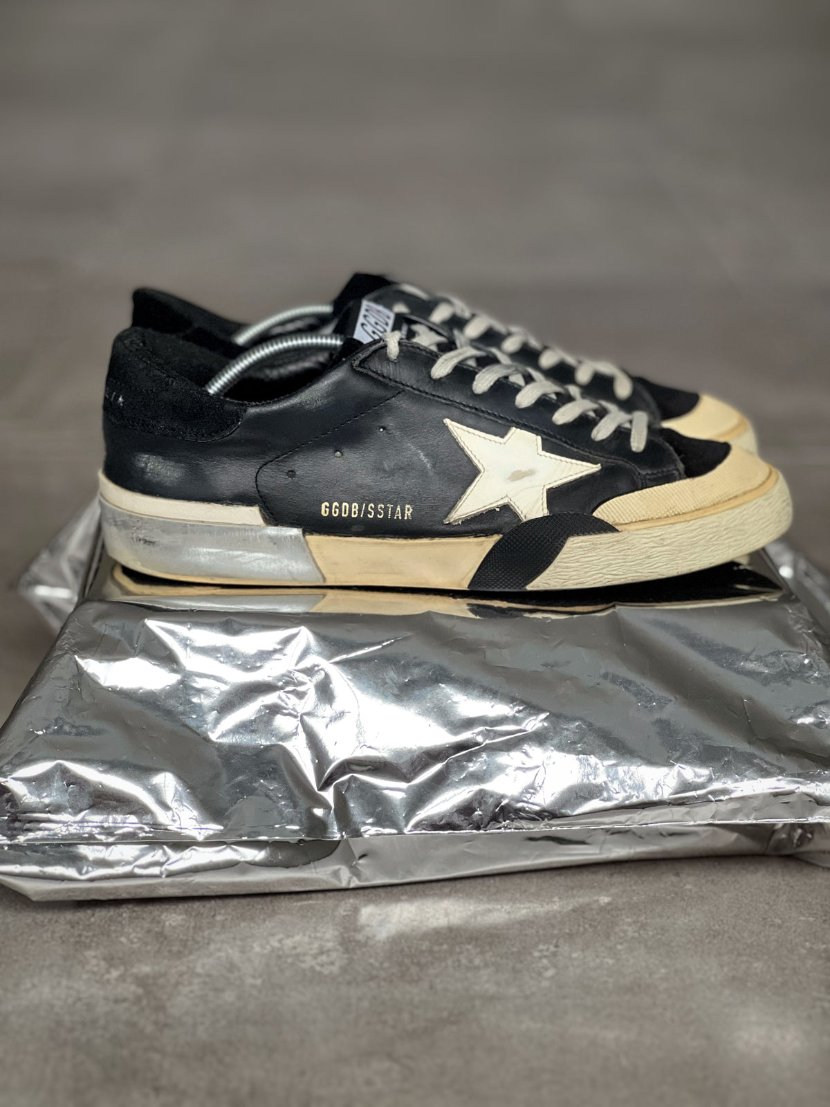Golden Goose Superstar Man Black/ Silver/ White