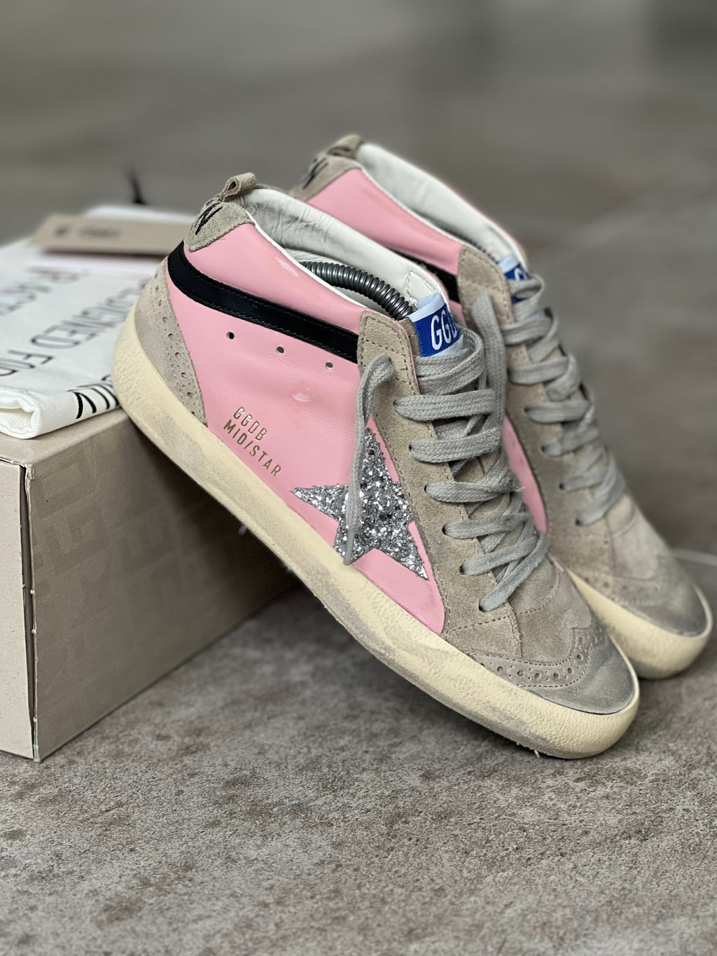 Talla 37 | Golden Goose Mid Star Pink