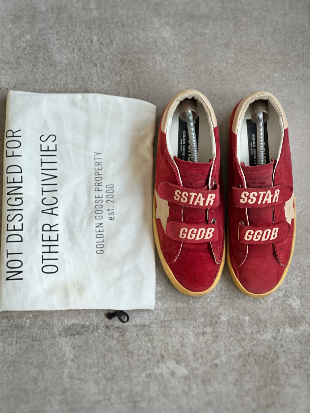 Golden Goose Old School Red & White Woman
