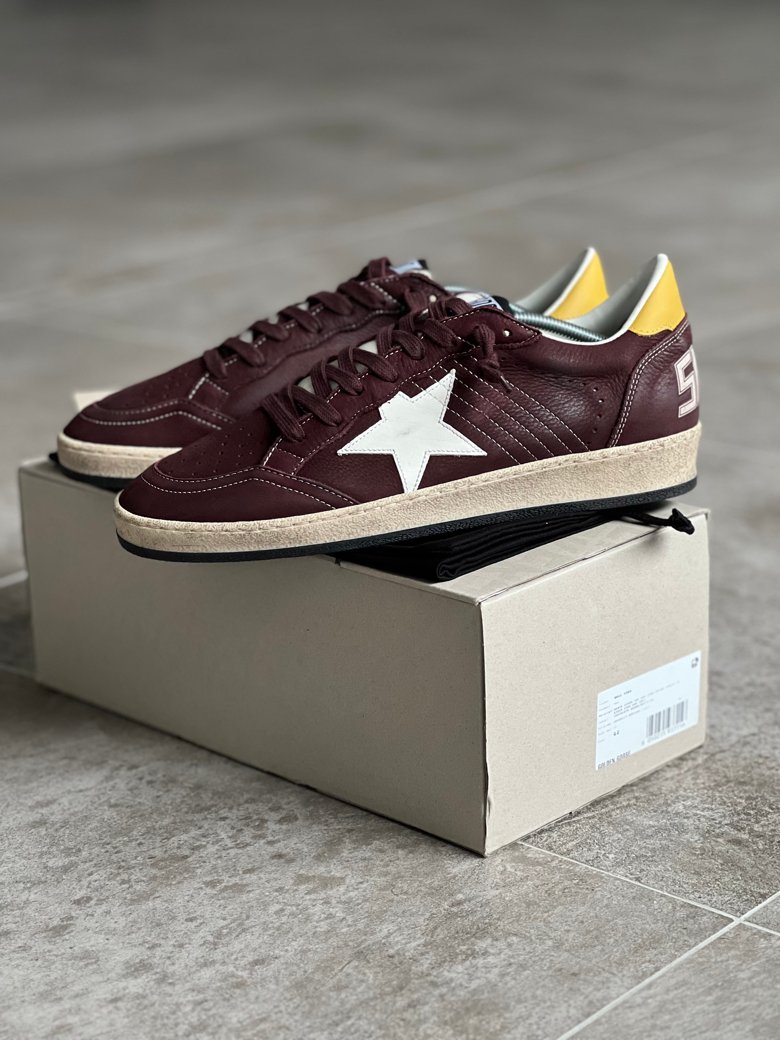 talla 42 | Golden Goose Ball Star Burgundy Man