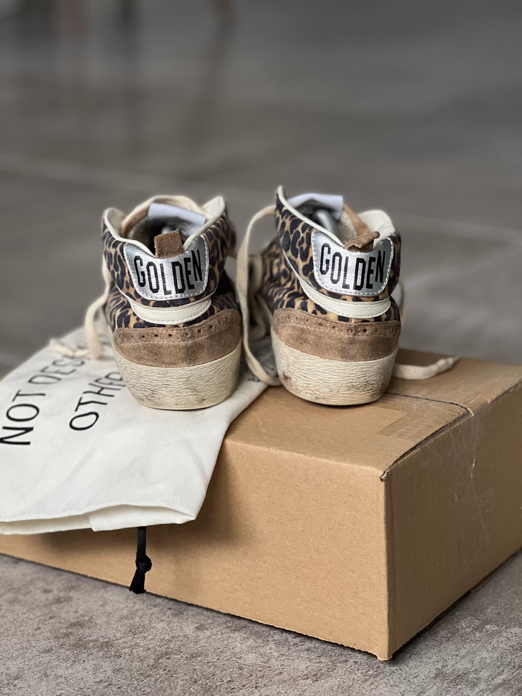 Talla 39 | Mid Star Animal Print Golden Goose
