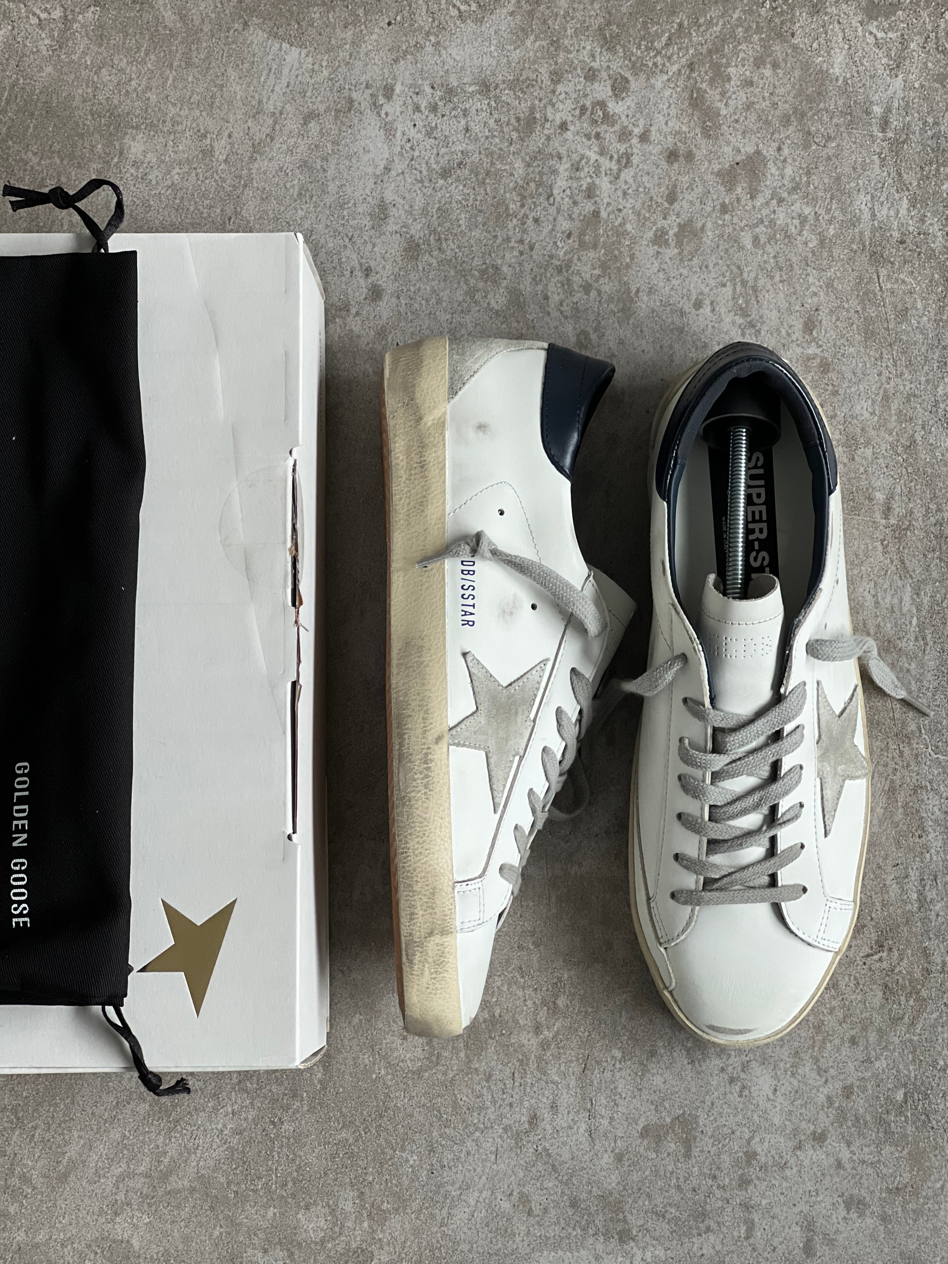 Size 43 | Classic Superstar White & Dark blue GGDB Man