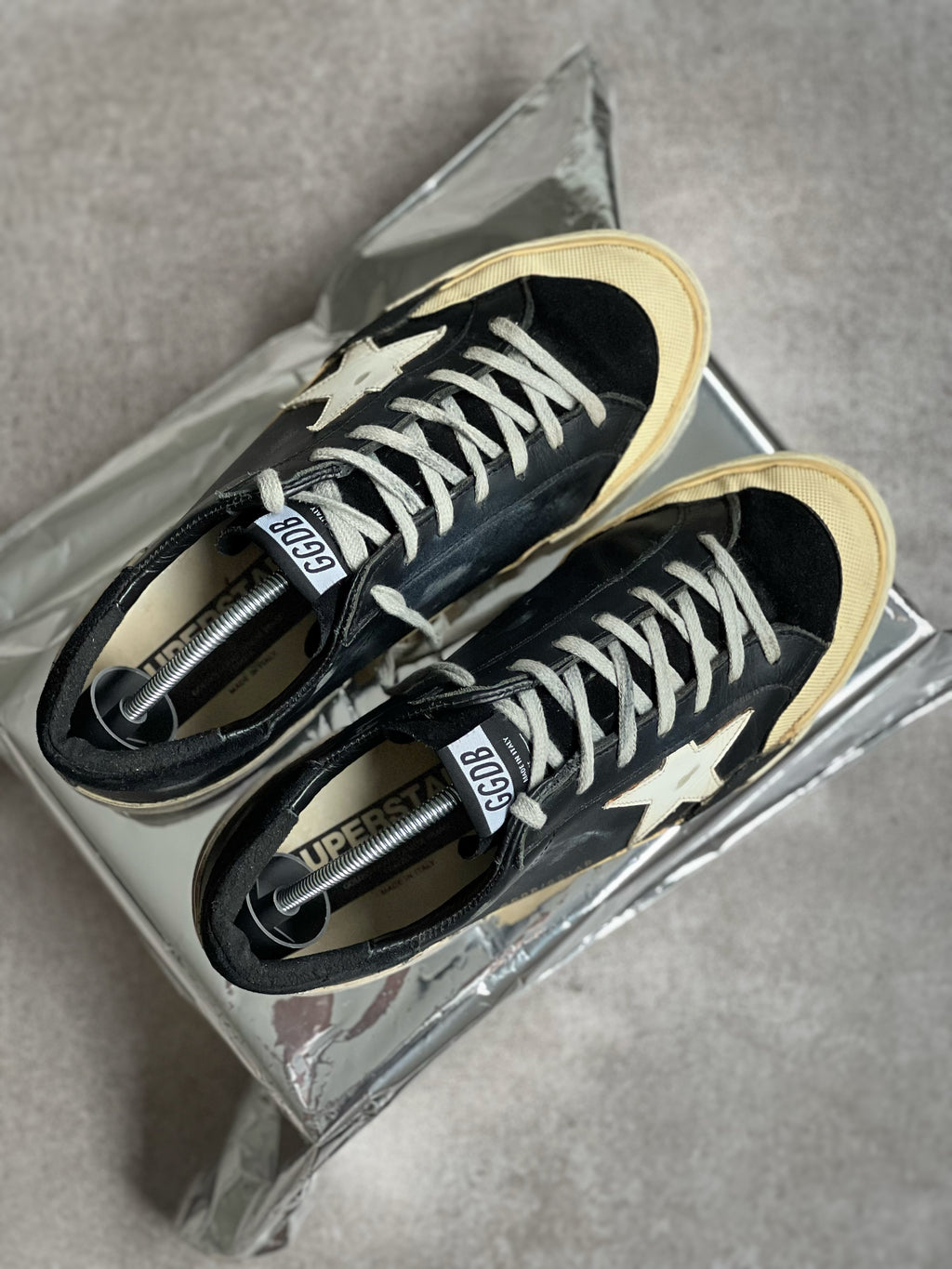 Golden Goose Superstar Men's Black/ Silver/ White